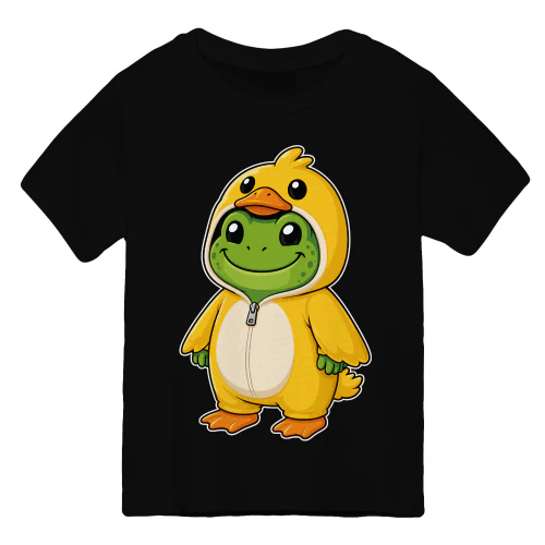 Kawaii Frog in a Duck Costume – Clothing Campaign 