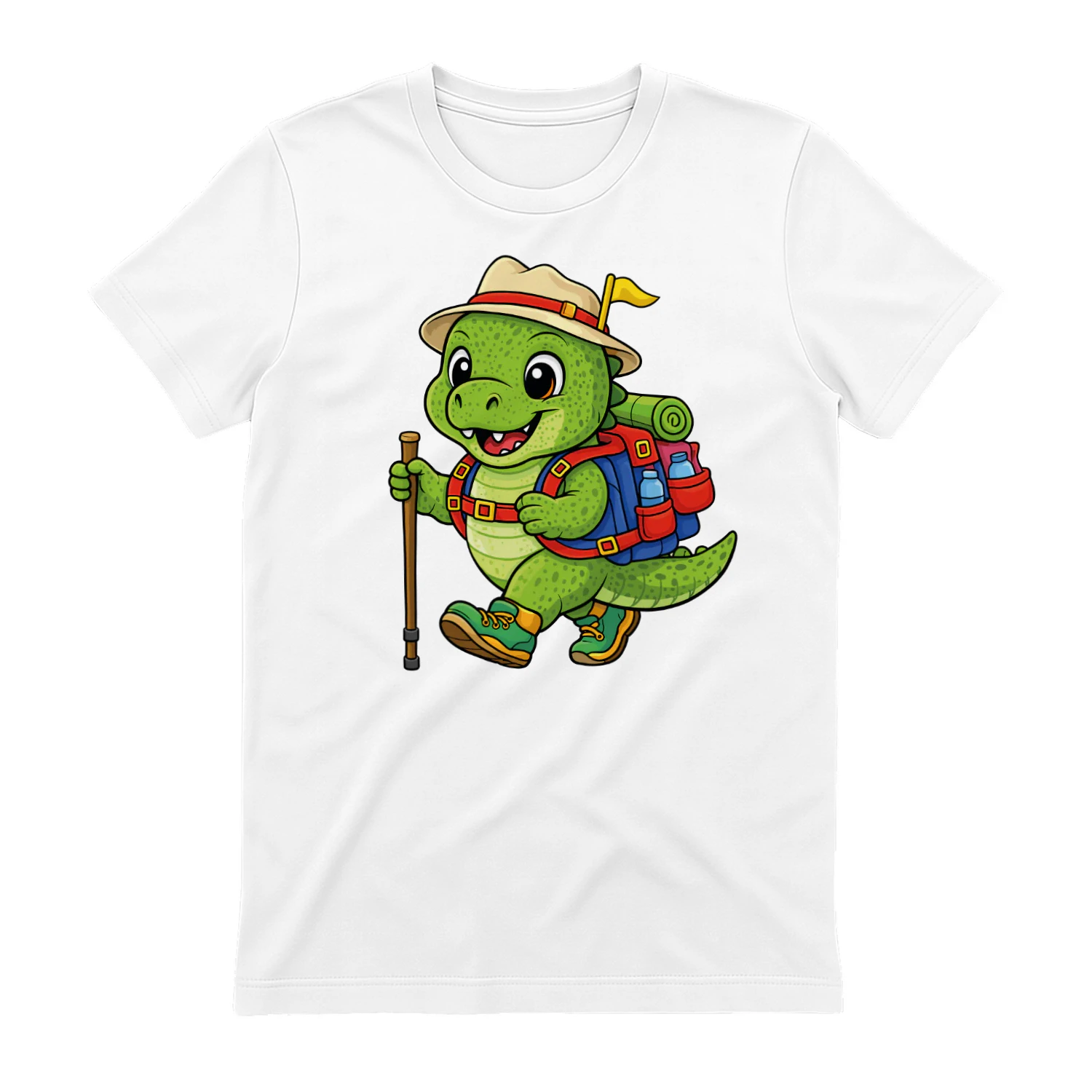 Crocodile Backpacking Mountain Crocodile Hiking T-Shirt for Men
