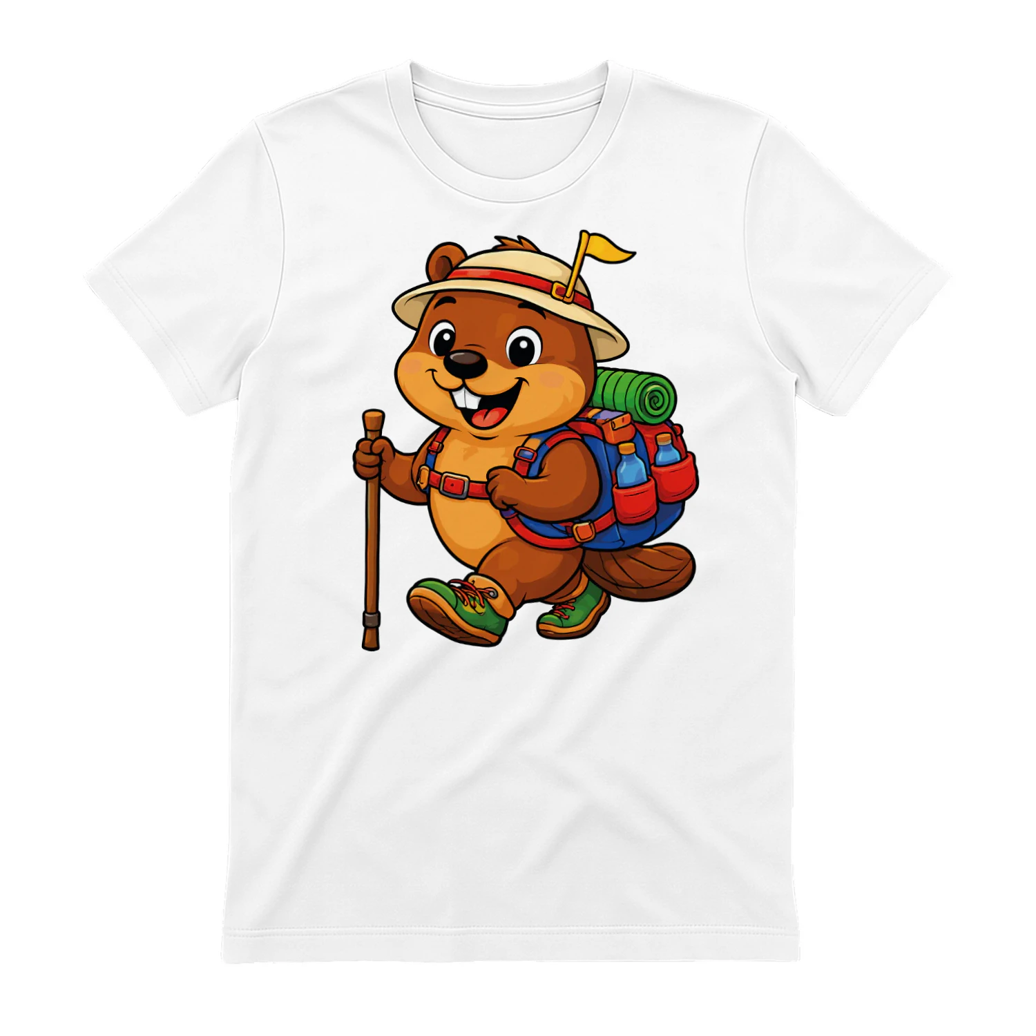 Beaver Backpacking Mountain Beaver Hiking T-Shirt for Men