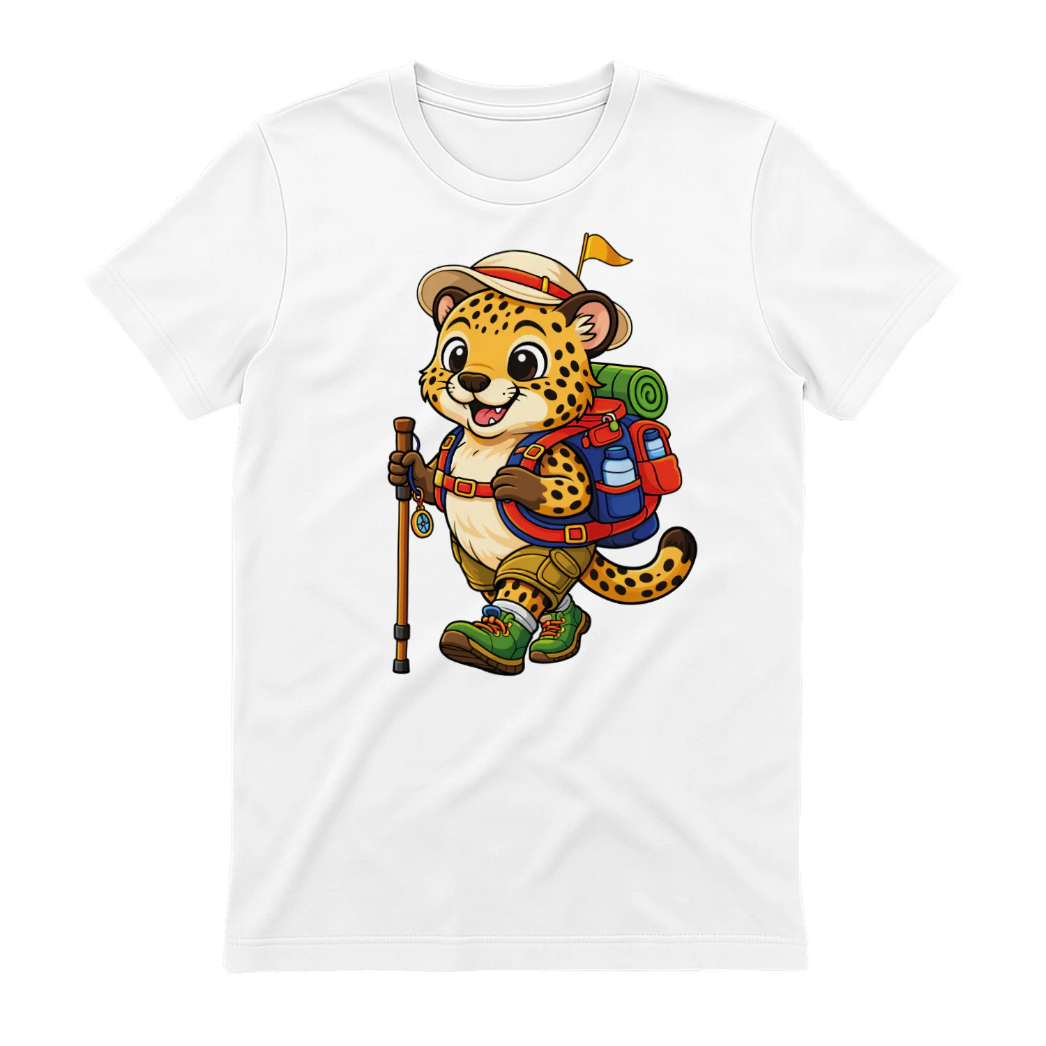Cheetah Backpacking Mountain Cheetah Hiking T-Shirt for Men