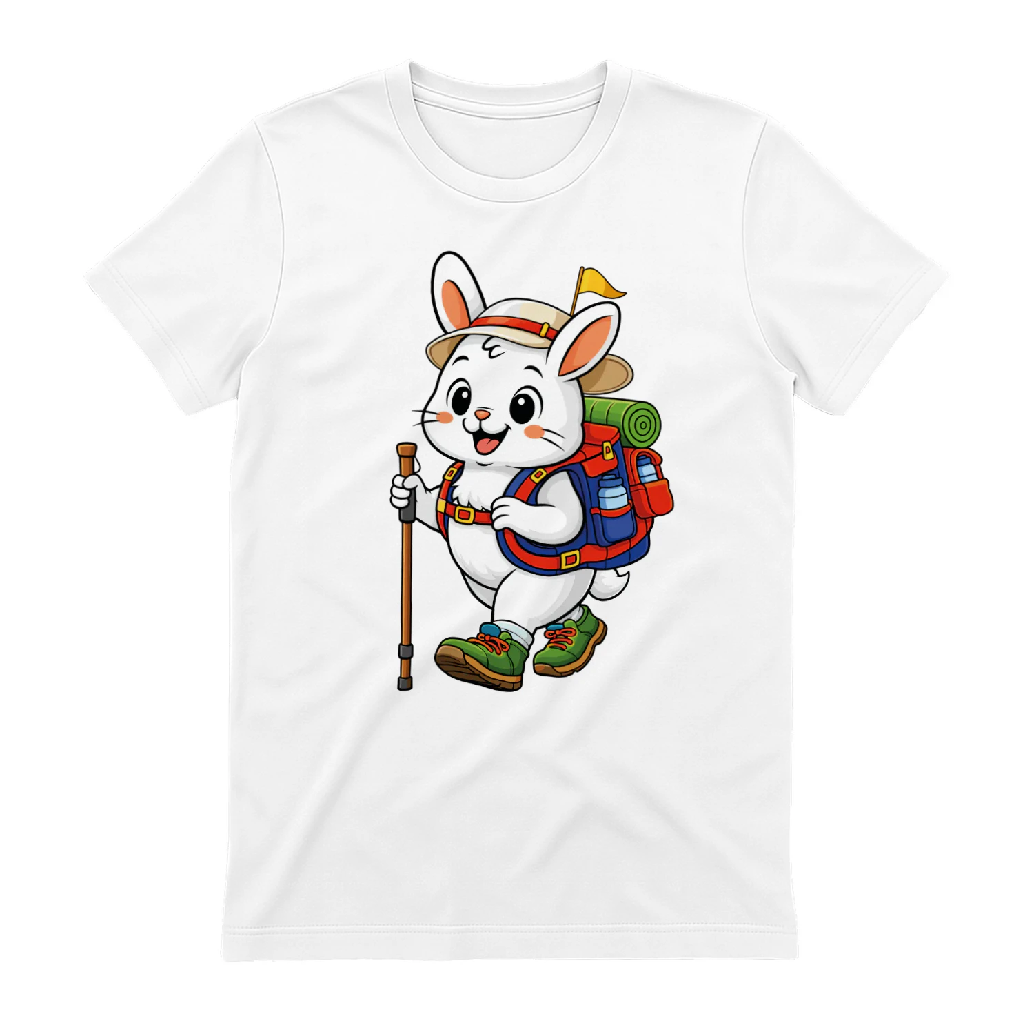 Rabbit Backpacking Mountain Rabbit Hiking T-Shirt for Women