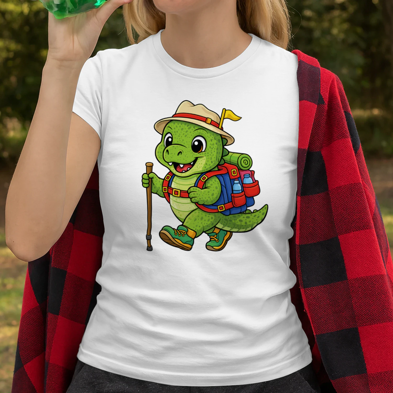 Crocodile Backpacking Mountain Crocodile Hiking T-Shirt for Women