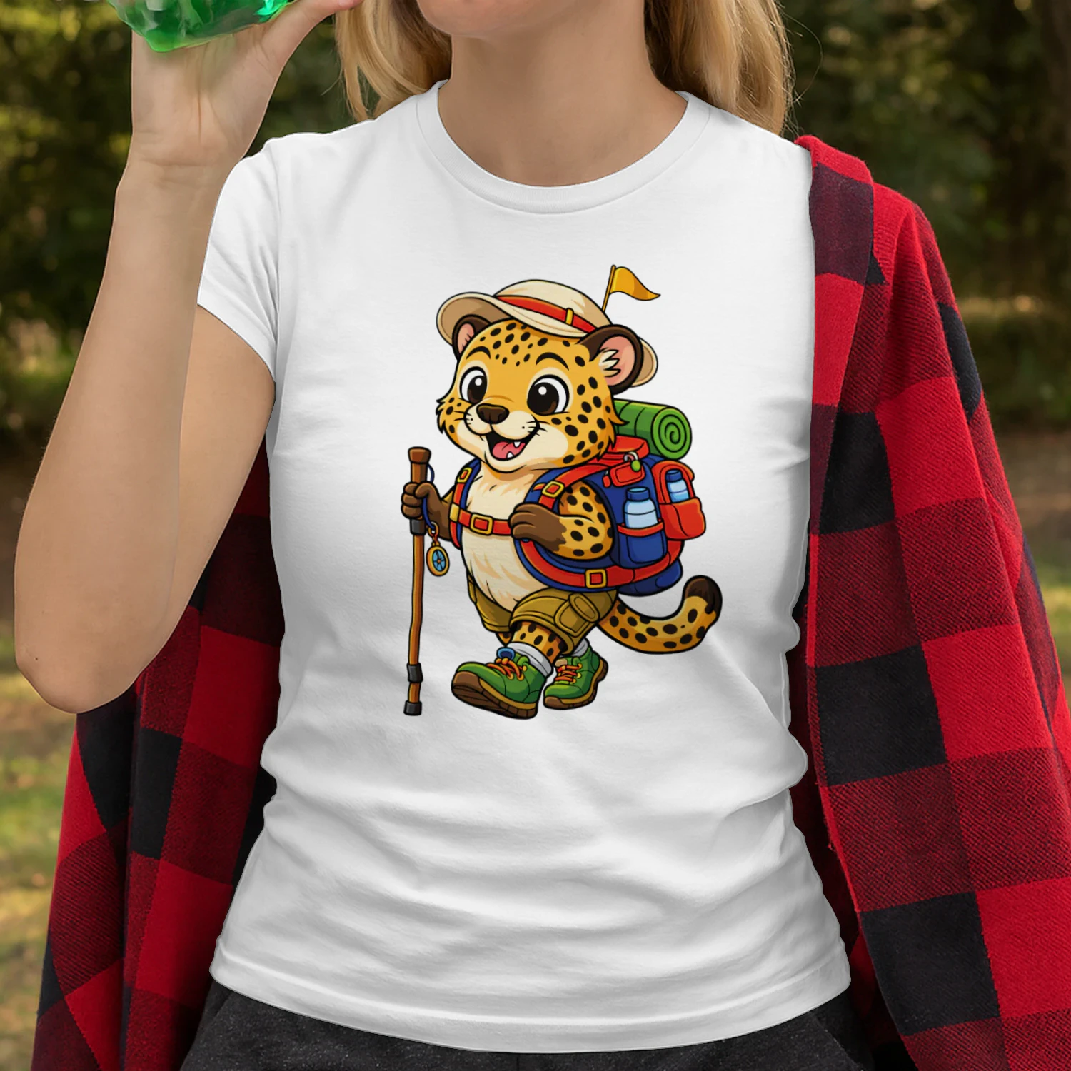 Cheetah Backpacking Mountain Cheetah Hiking T-Shirt for Women