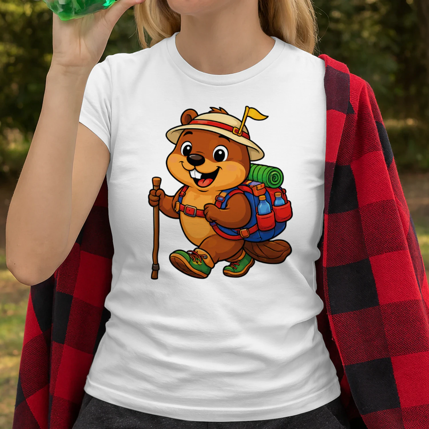 Beaver Backpacking Mountain Beaver Hiking T-Shirt for Women