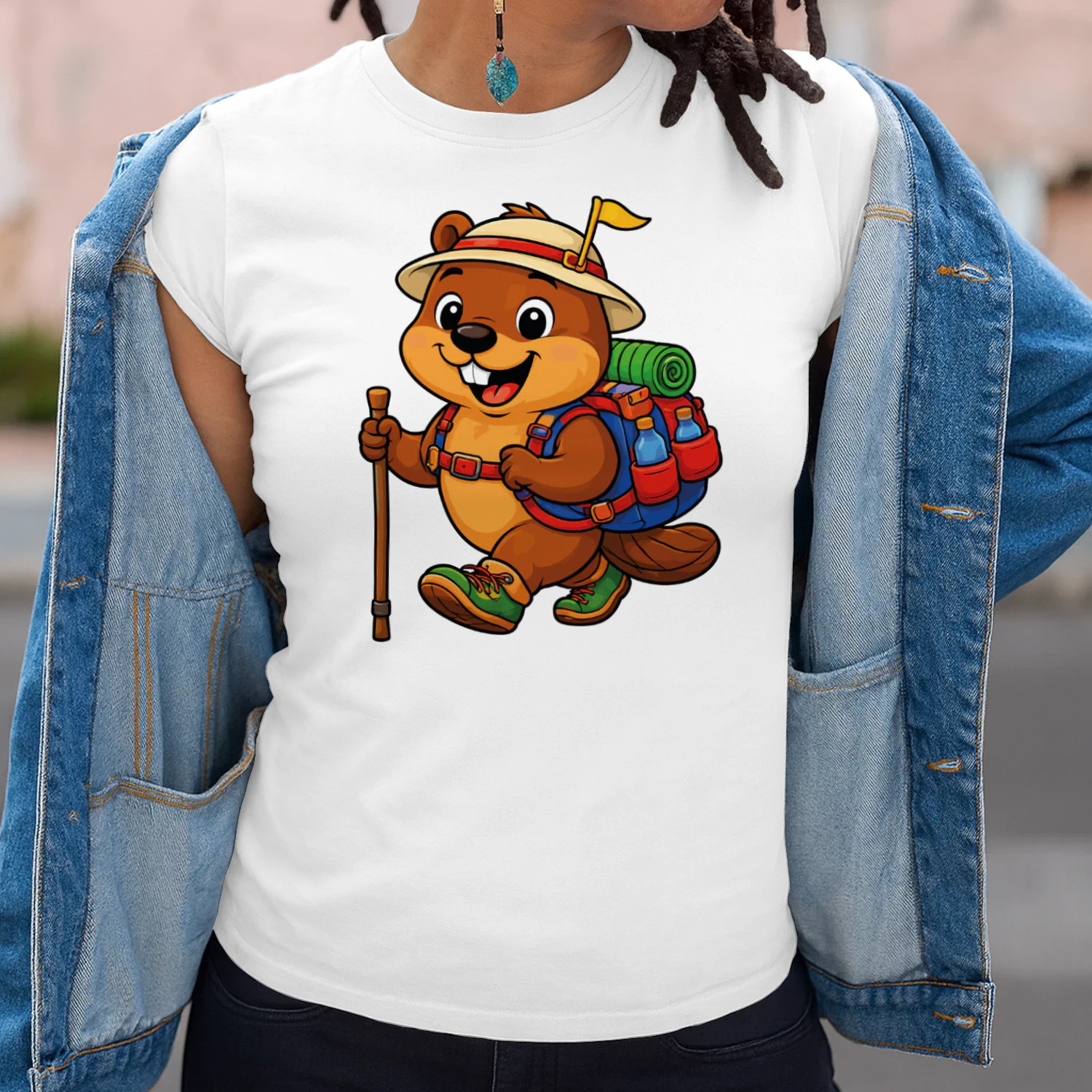 Beaver Backpacking Mountain Beaver Hiking T-Shirt for Women