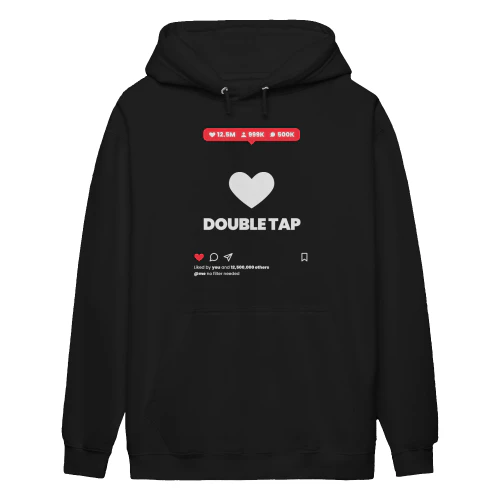 Double Tap Tee & Hoodie | Scroll Viral