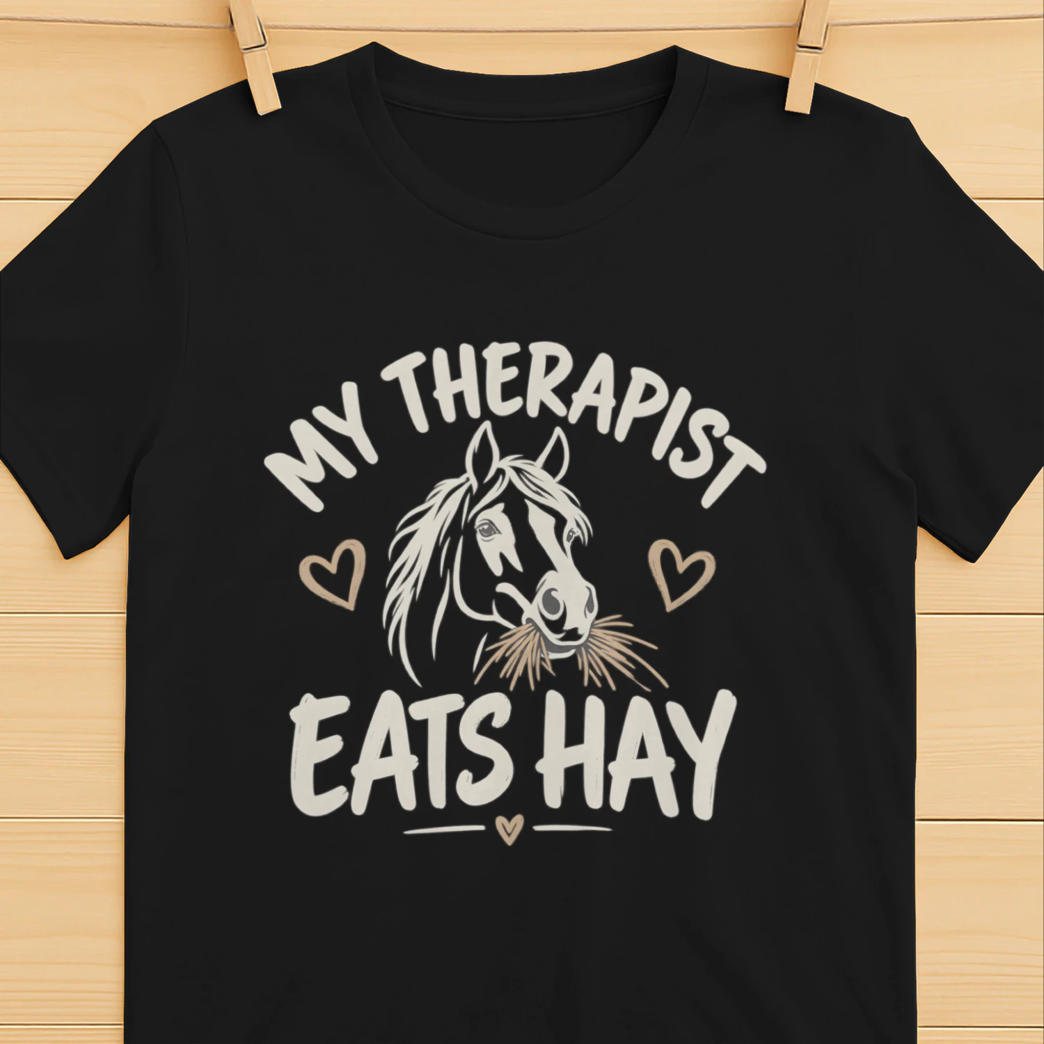 My Therapist Eats Hay – Funny Horse Lover T-Shirt, Hoodie & Sweatshirt