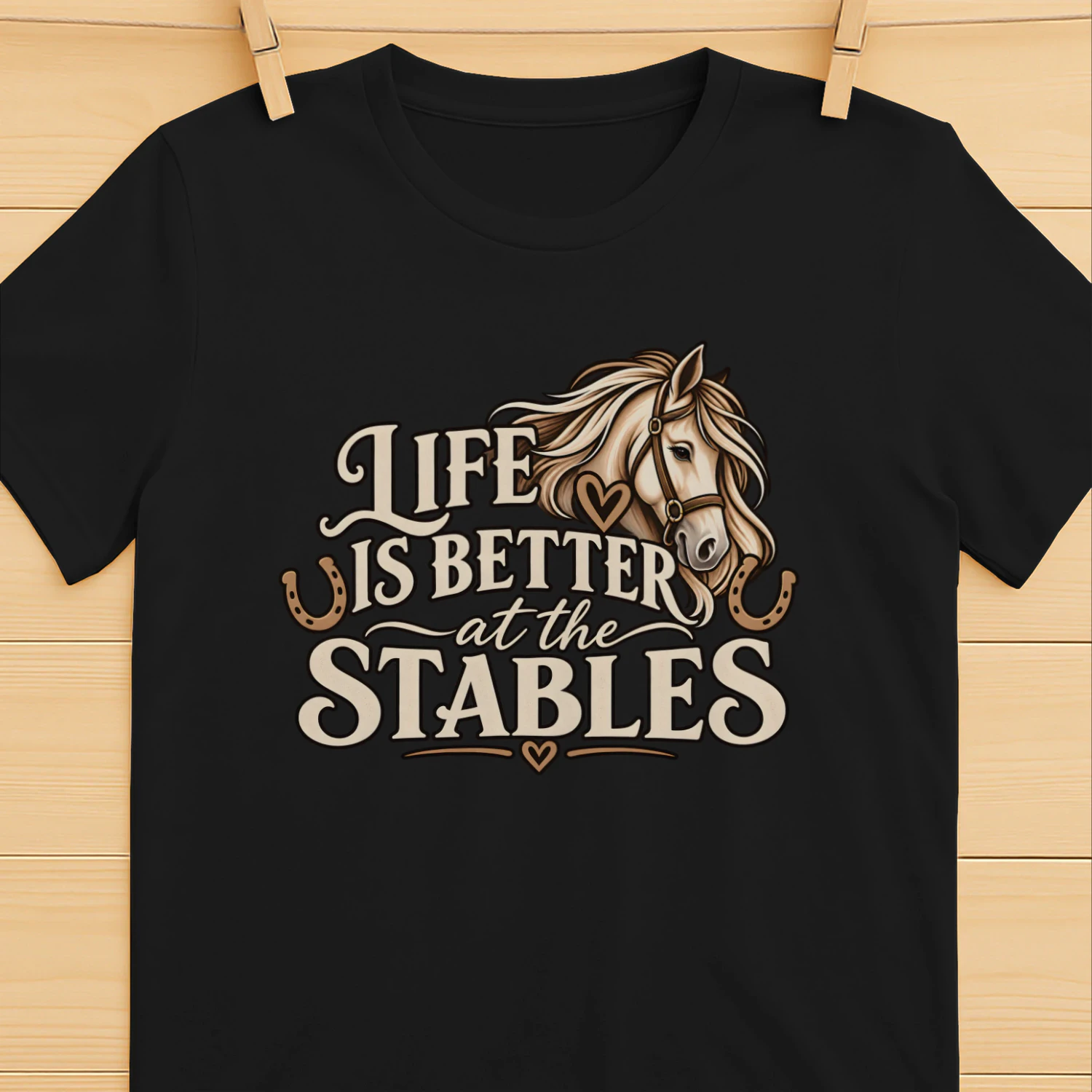 Life Is Better At The Stables – Horse Lover T-Shirt, Hoodie & Sweatshirt