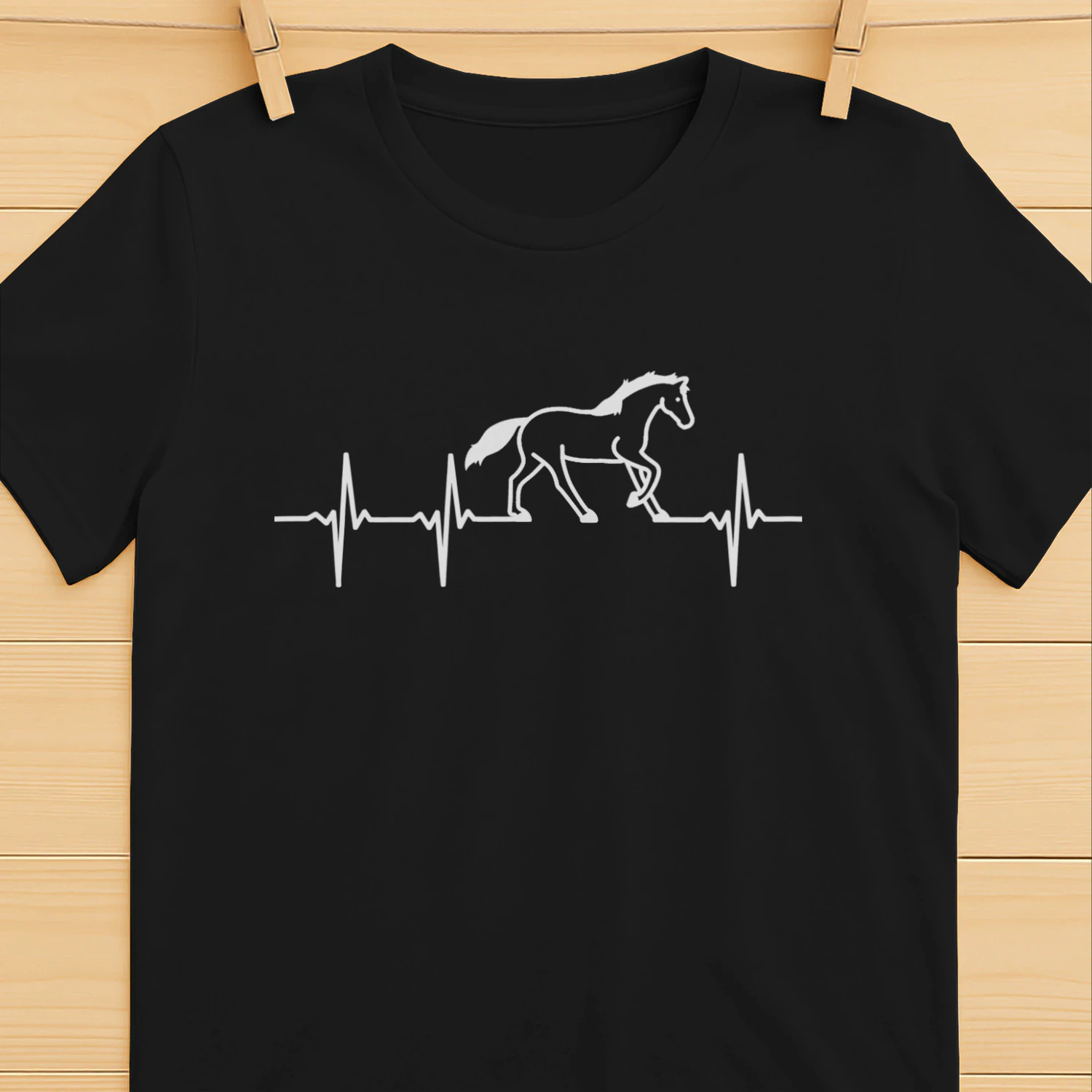 Horse Heartbeat – Horse Lover T-Shirt, Hoodie & Sweatshirt