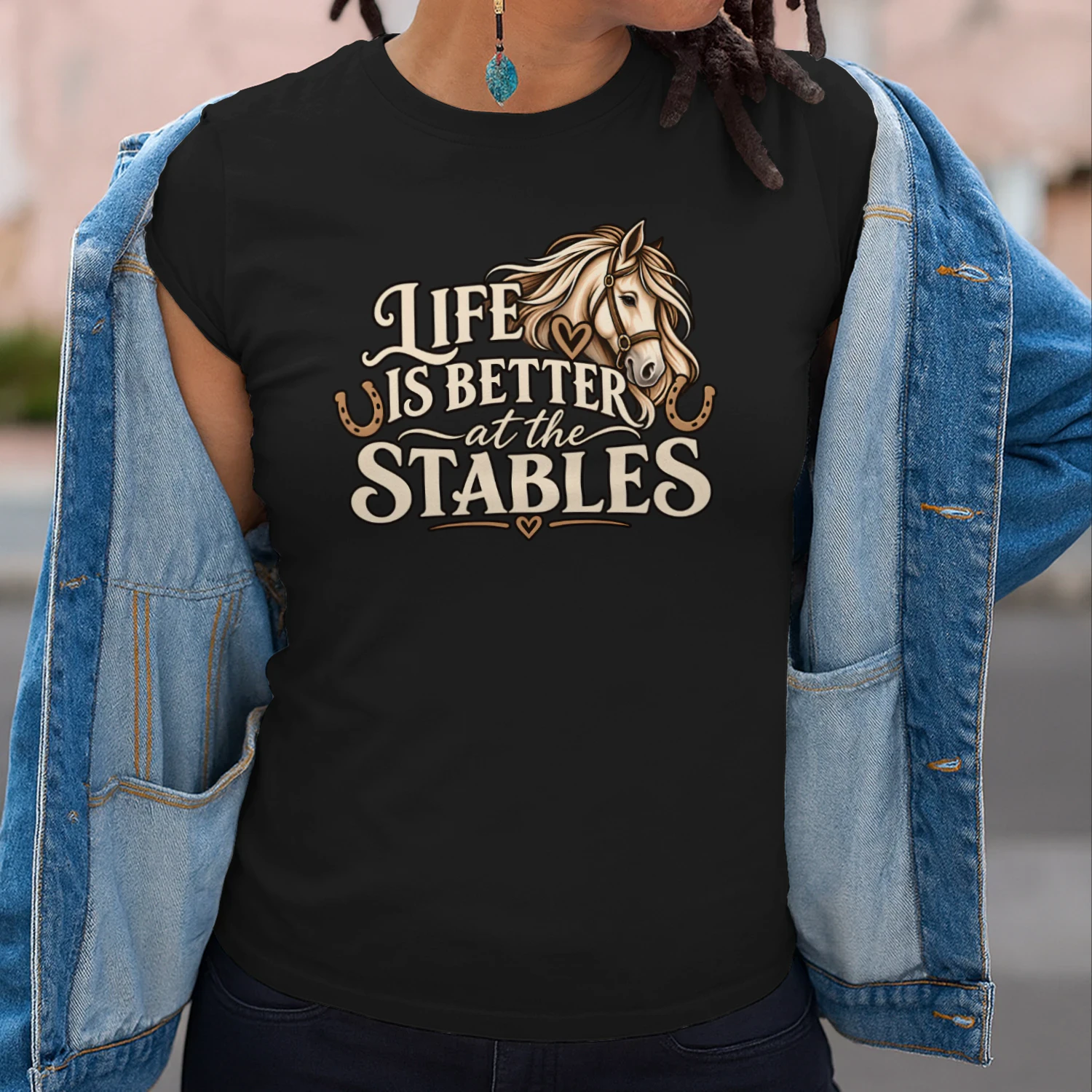 Life Is Better At The Stables – Horse Lover T-Shirt, Hoodie & Sweatshirt