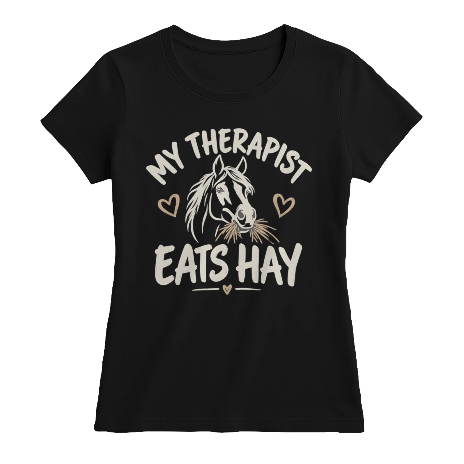 My Therapist Eats Hay – Funny Horse Lover T-Shirt, Hoodie & Sweatshirt