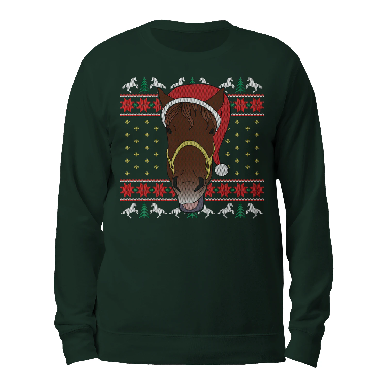 Christmas Horse – Funny Horse Lover Christmas T-Shirt, Hoodie & Sweatshirt