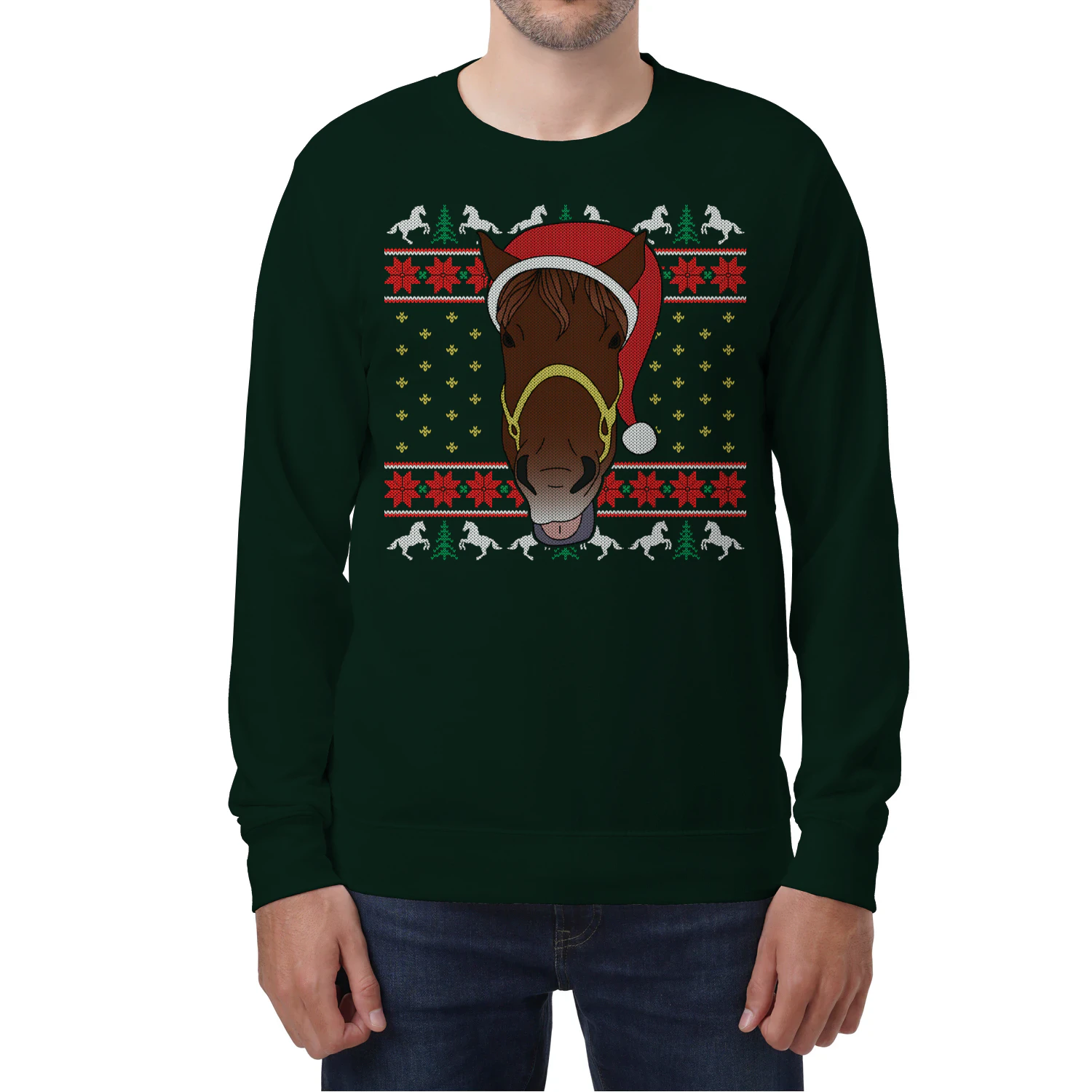 Christmas Horse – Funny Horse Lover Christmas T-Shirt, Hoodie & Sweatshirt