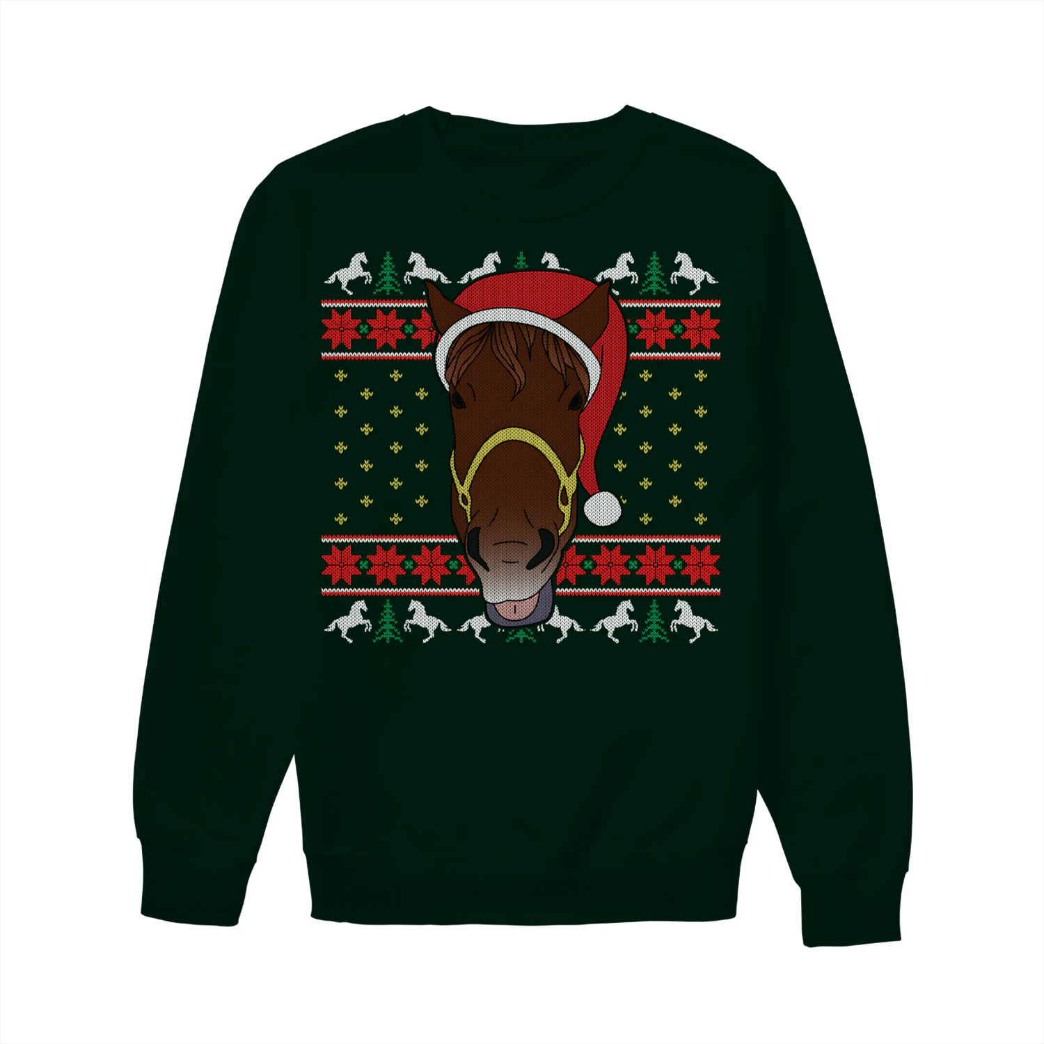 Christmas Horse – Funny Horse Lover Christmas T-Shirt, Hoodie & Sweatshirt