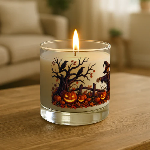 	Halloween's Scarecrow Candle