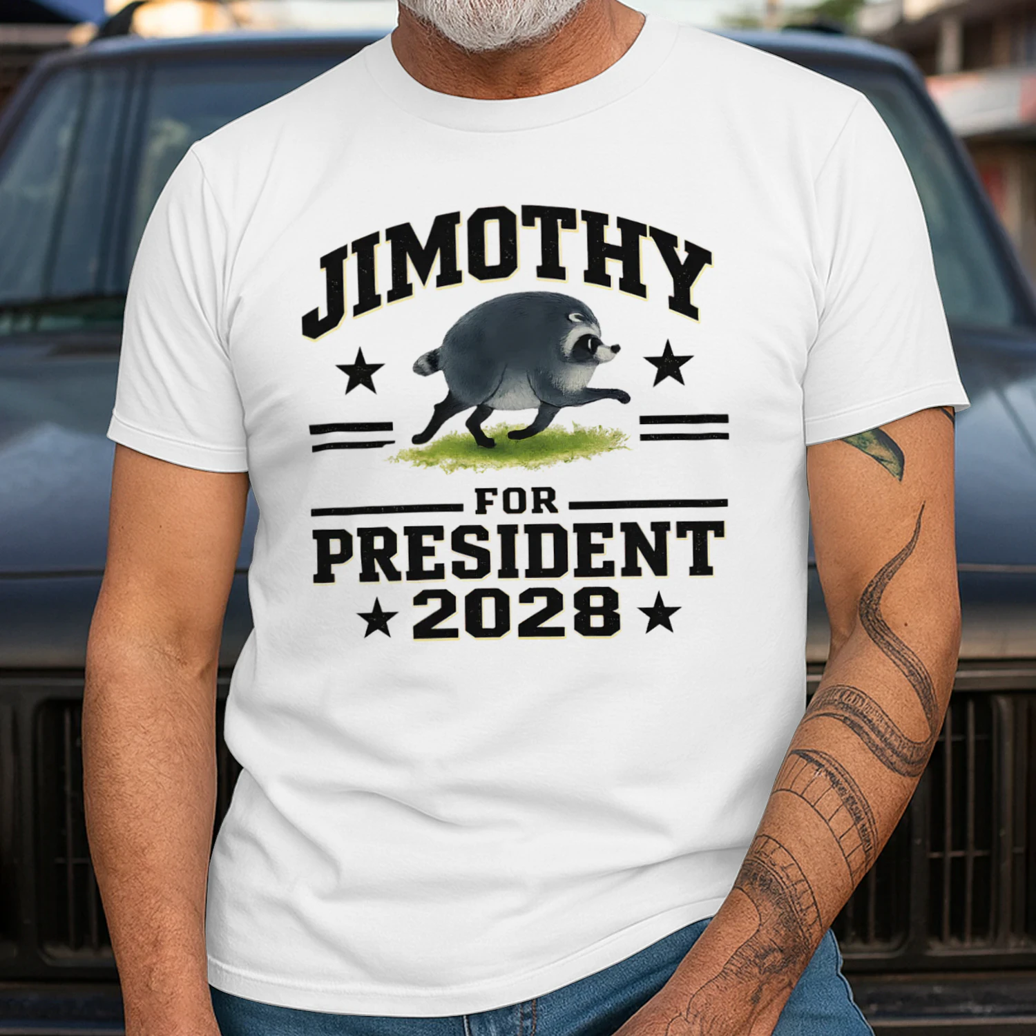 JIMOTHY for President 2028 Funny Presidential Unisex Heavy Cotton T-shirt