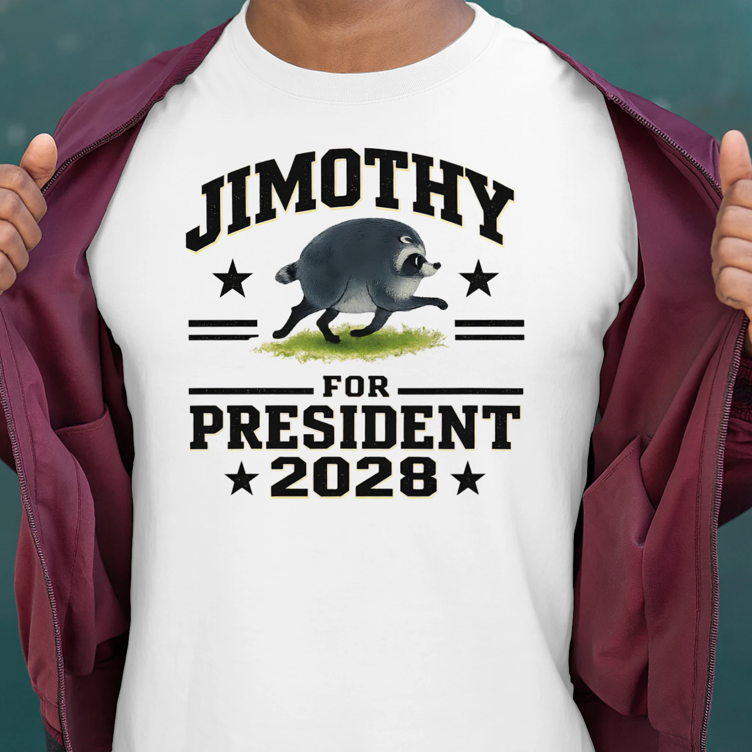 JIMOTHY for President 2028 Funny Presidential Unisex Heavy Cotton T-shirt