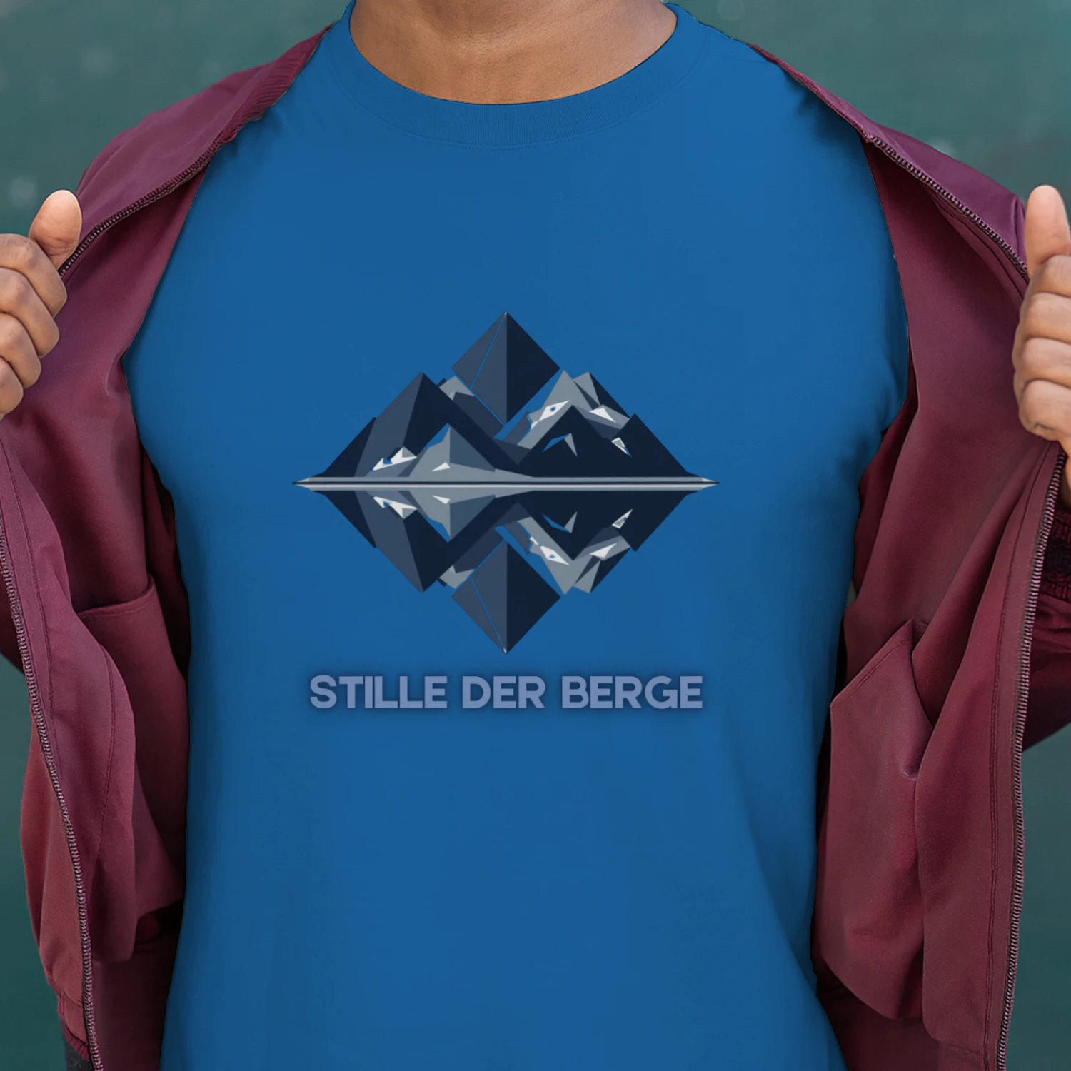 Stille der Berge – Alpine Minimalist Art Tee