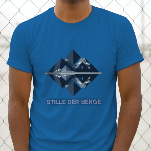 Stille der Berge – Alpine Minimalist Art Tee