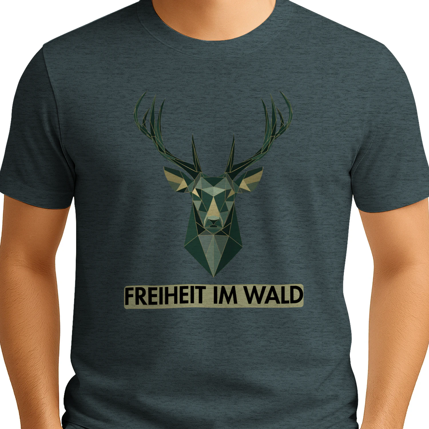Freiheit im Wald – Premium Minimalist Art Tee