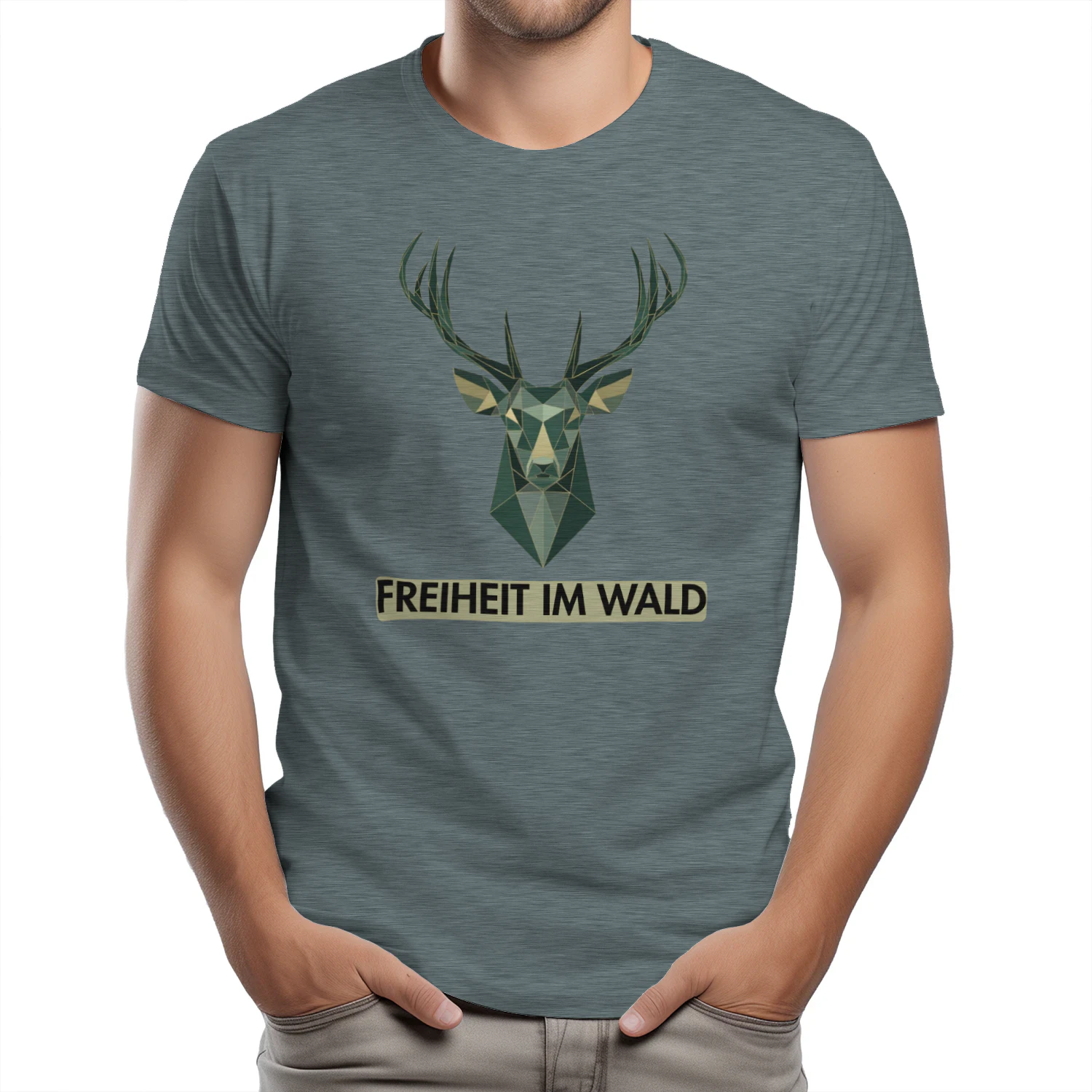 Freiheit im Wald – Premium Minimalist Art Tee