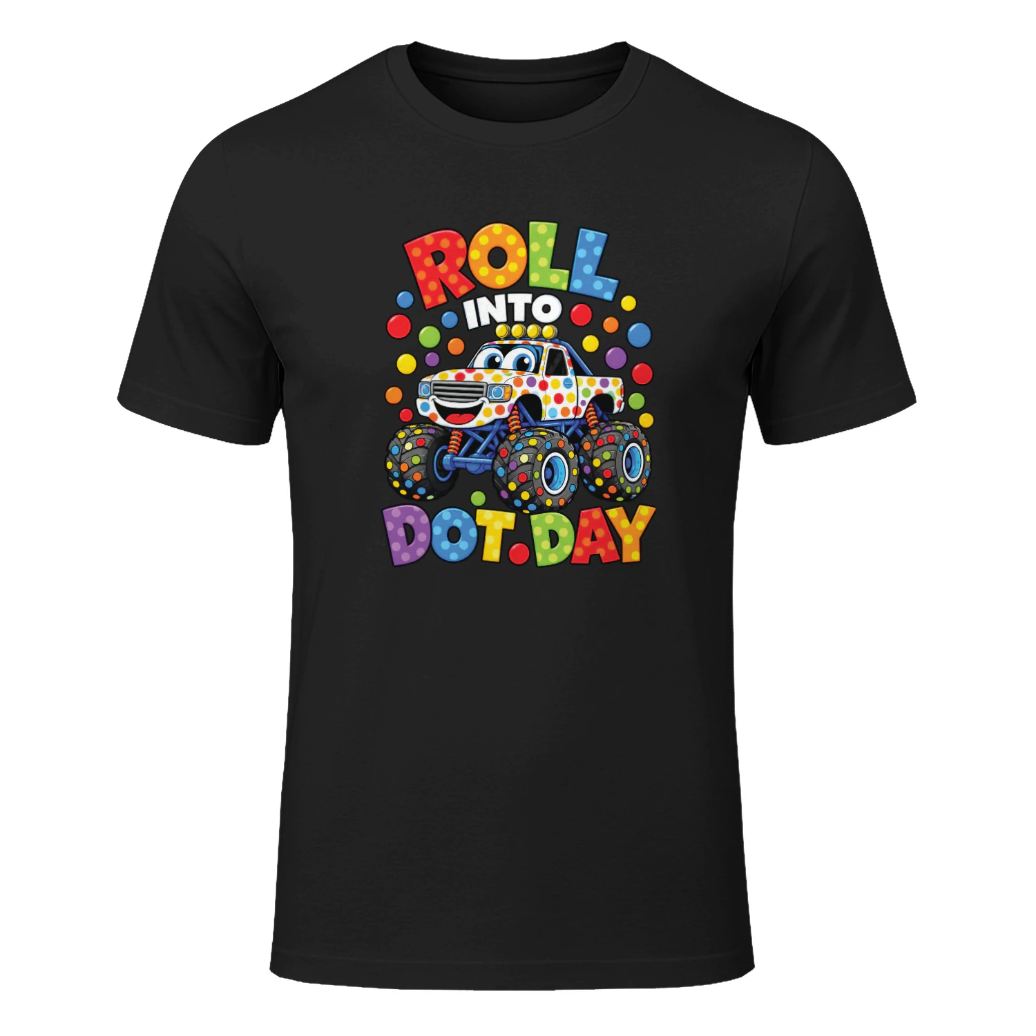 Roll Into Do Day Happy Dot Day Car Colorful Polka Dot Shirt