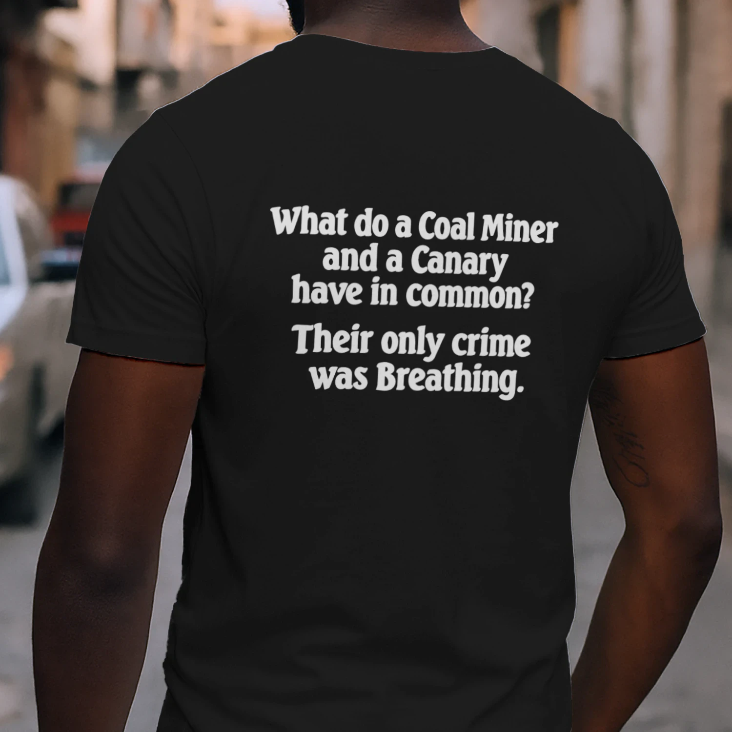 What Do A Coal Miner And A Canary Have In Commo Shirt