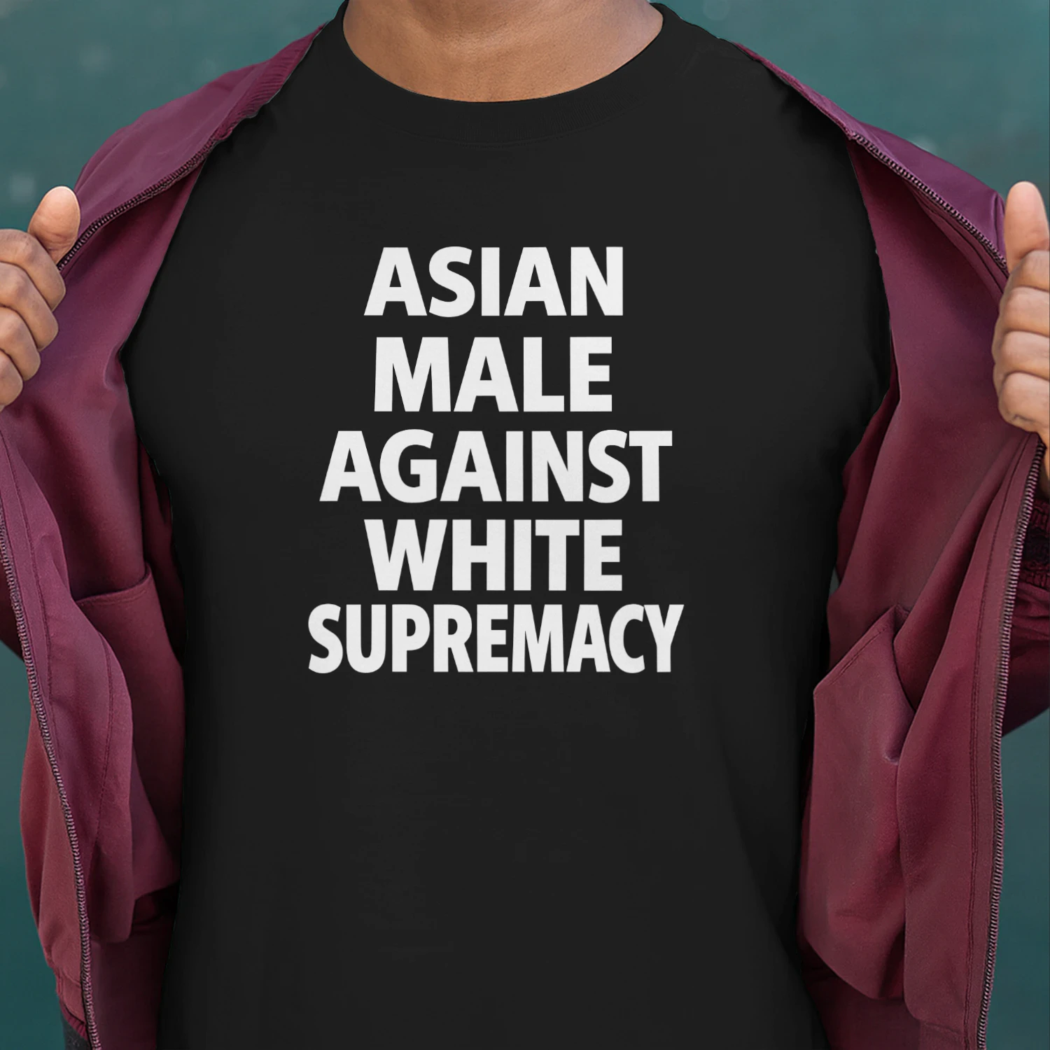 Asian Male Against White Supremacy Shirt