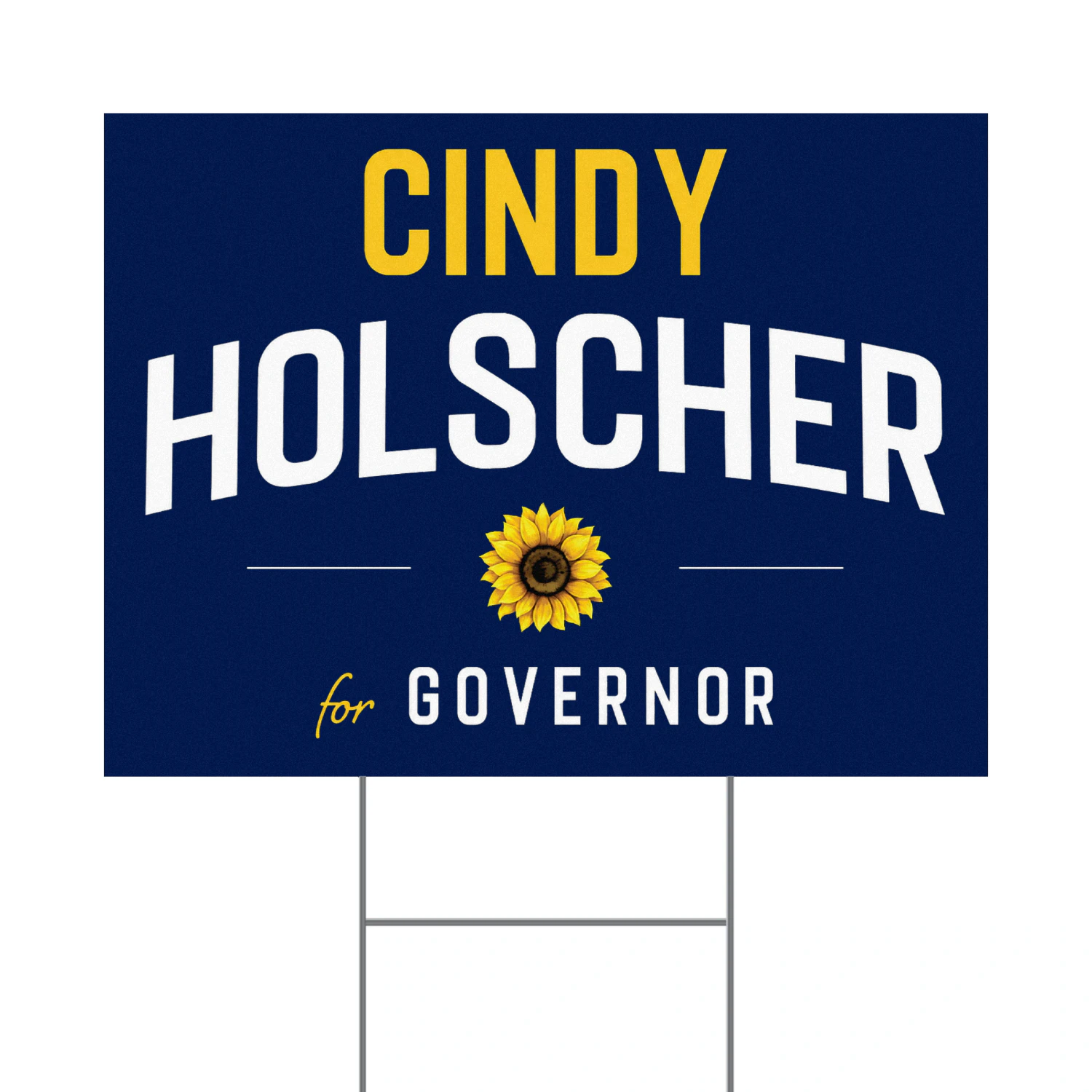 Cindy Holscher For Governor Yard Sign