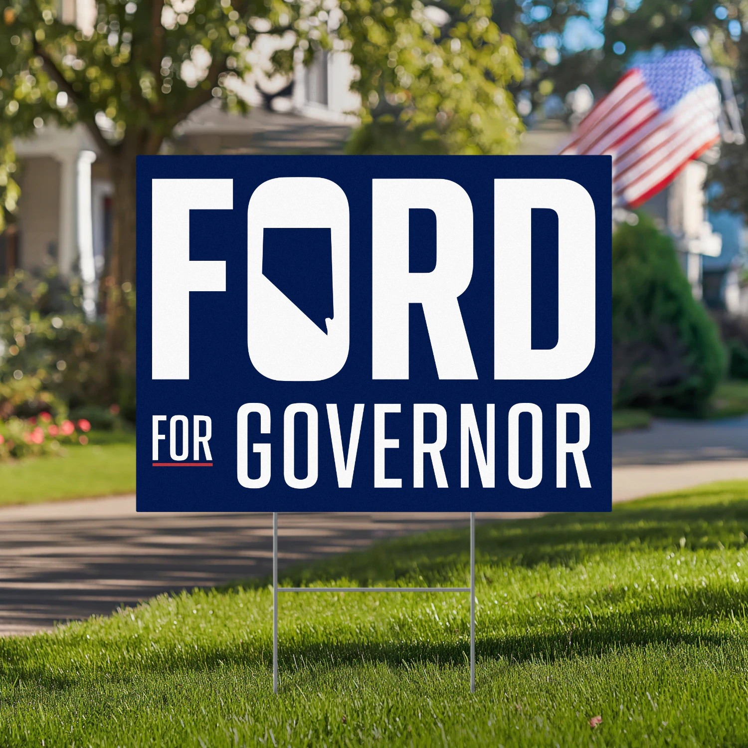 Aaron Ford For Governor Yard Sign