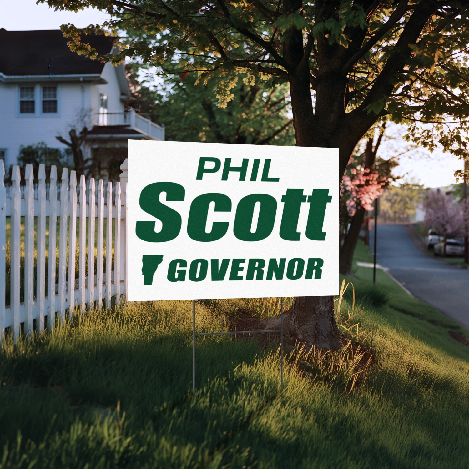 Phil Scott For Governor Yard Sign