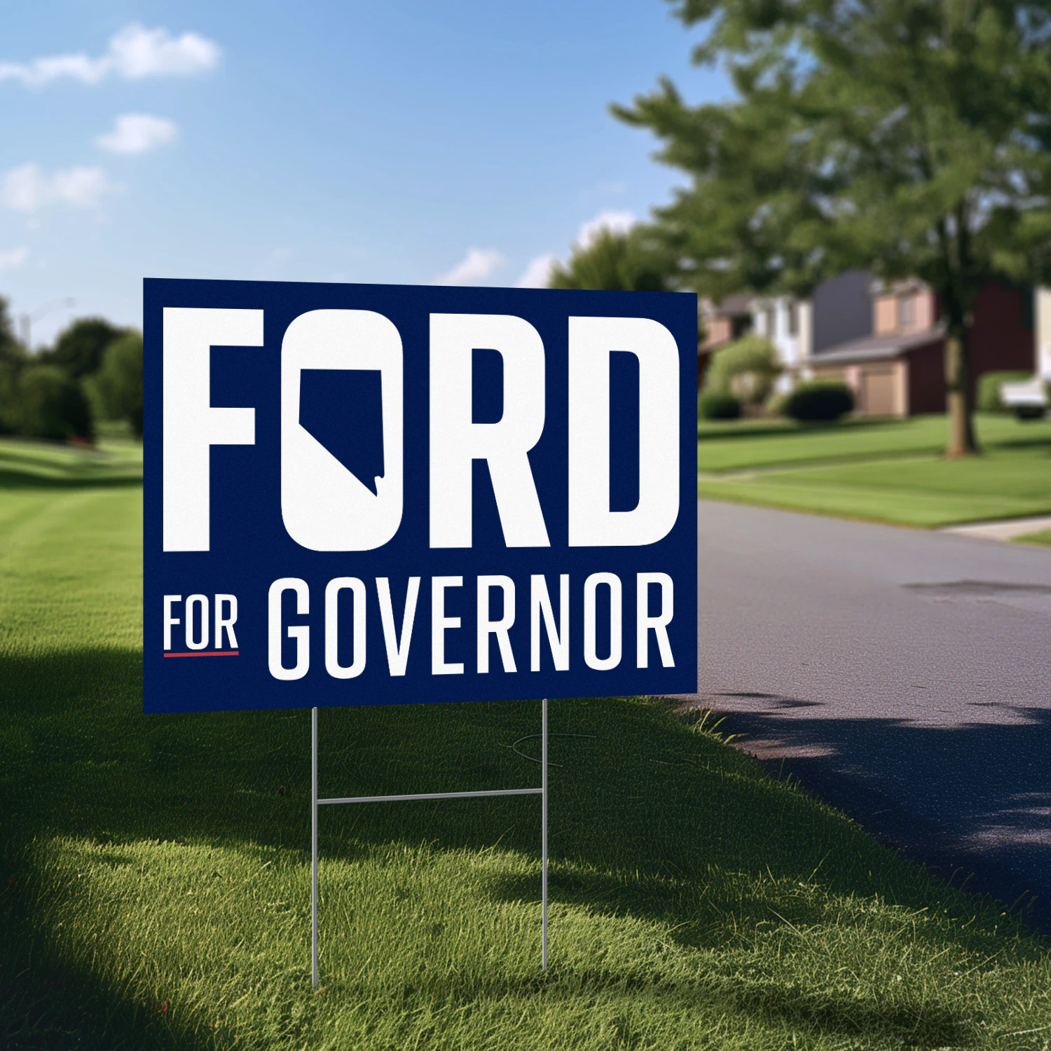 Aaron Ford For Governor Yard Sign