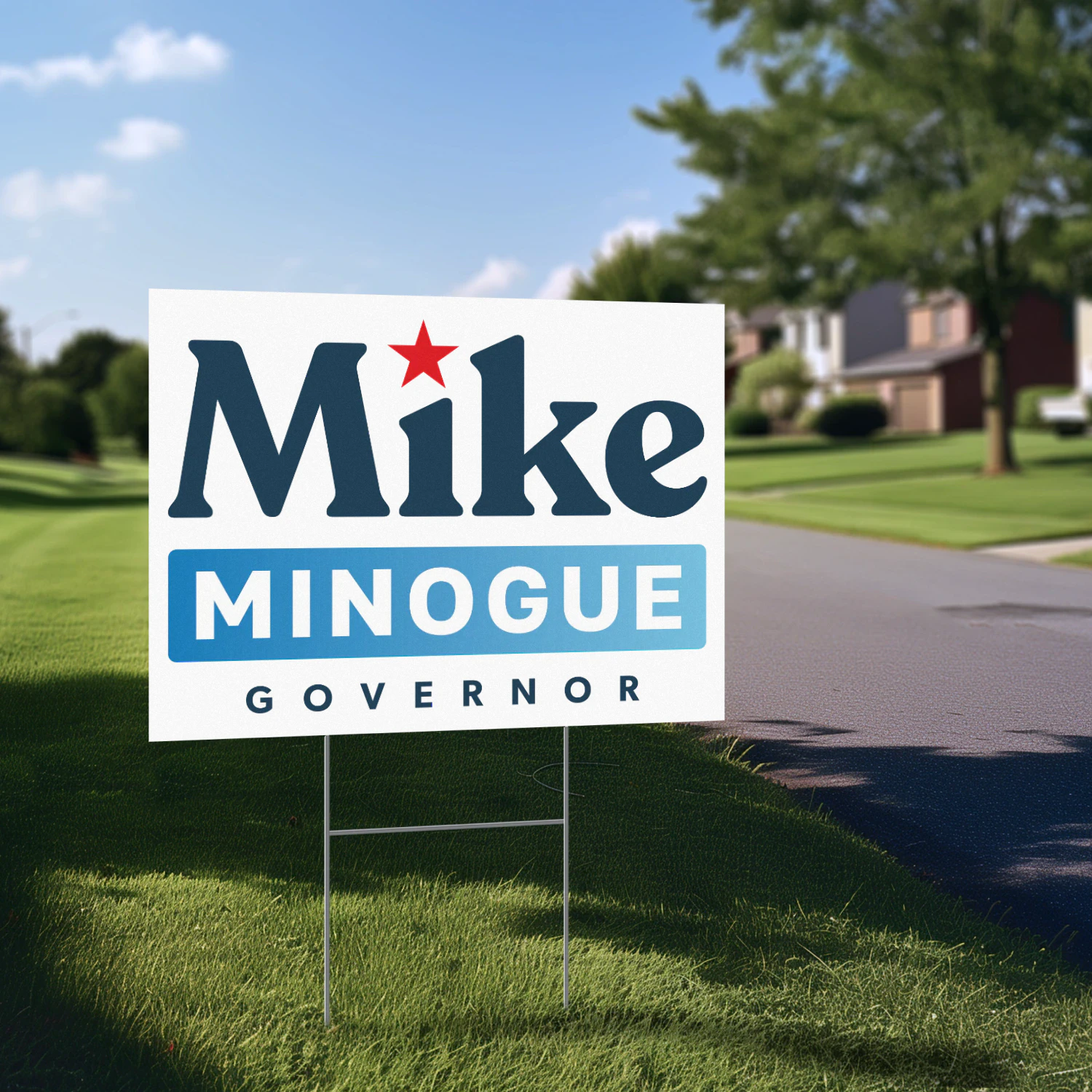 Michael Minogue For Governor Yard Sign