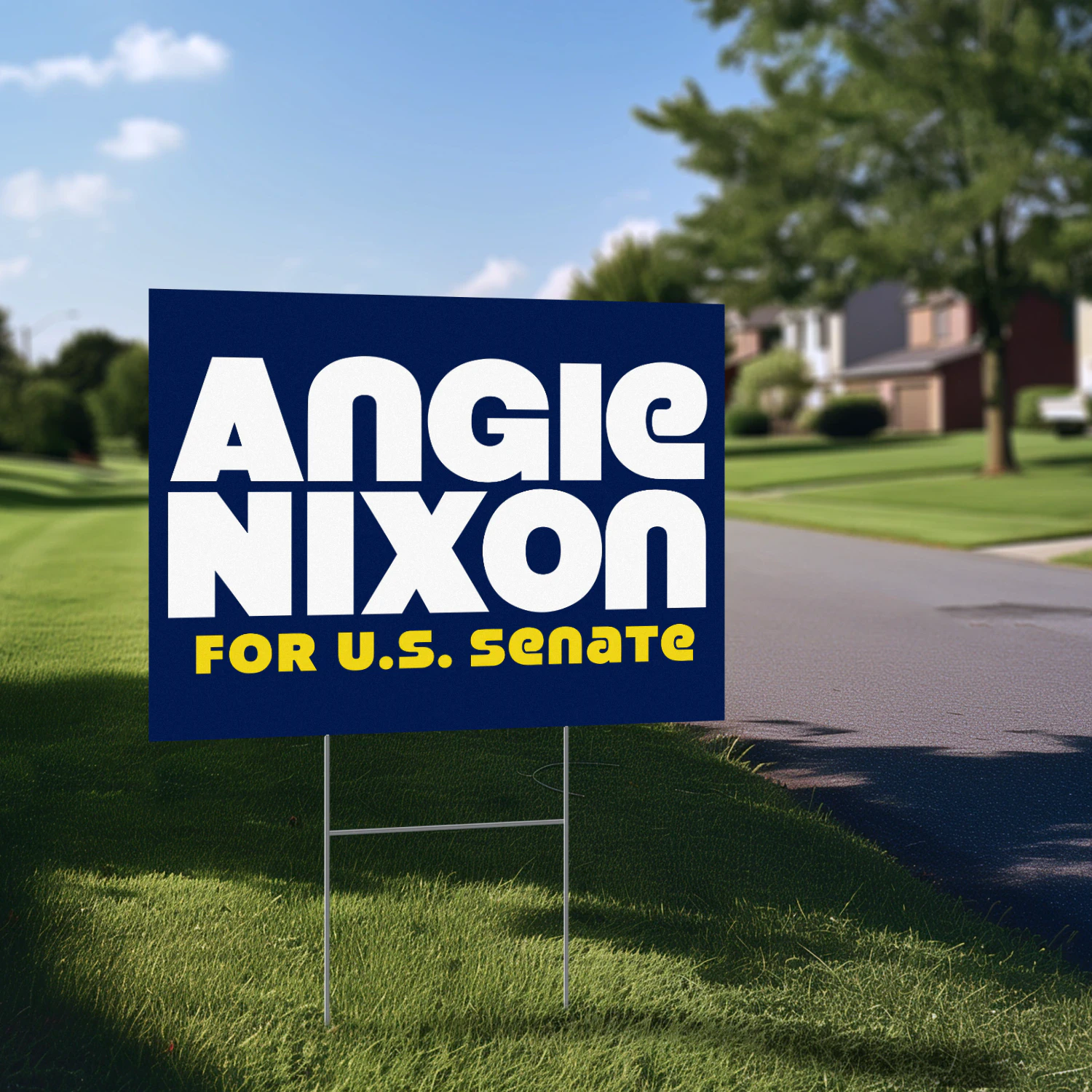 Angie Nixon for US Senate Yard Sign
