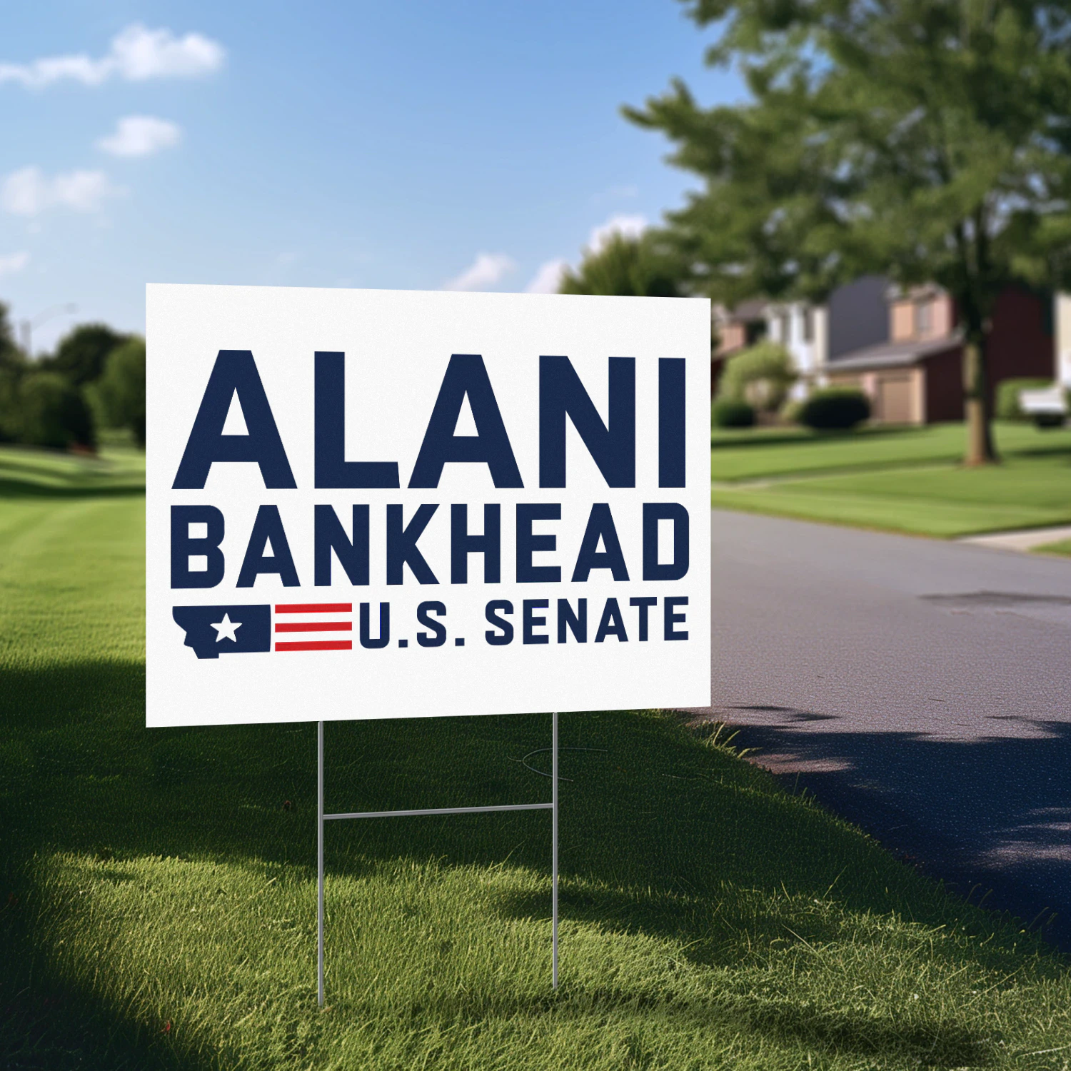 Alani Bankhead For US Senate Yard Sign