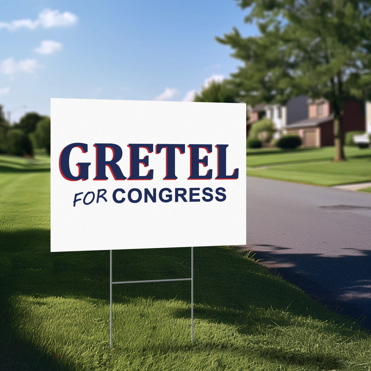 Gretel for Congress Yard Sign