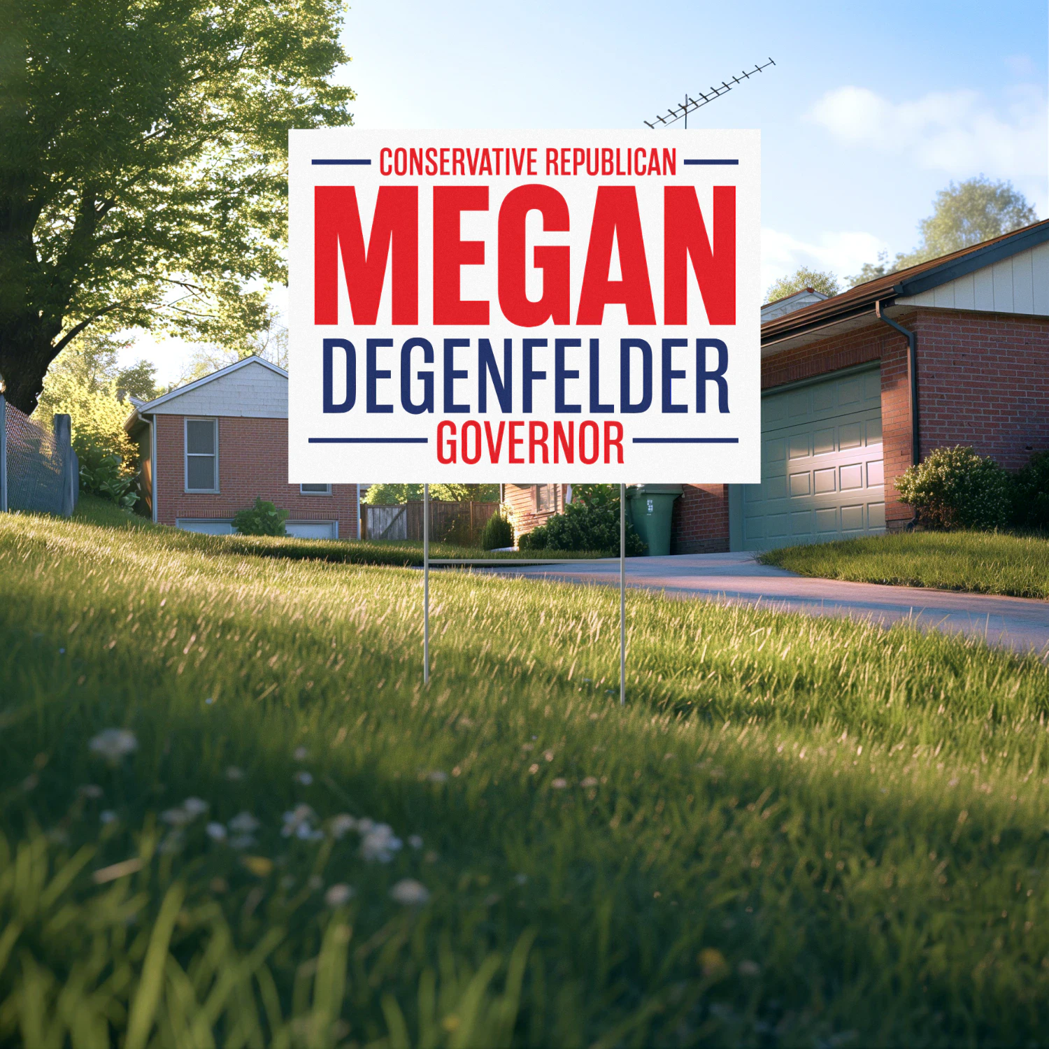 Megan Degenfelder For Governor Yard Sign