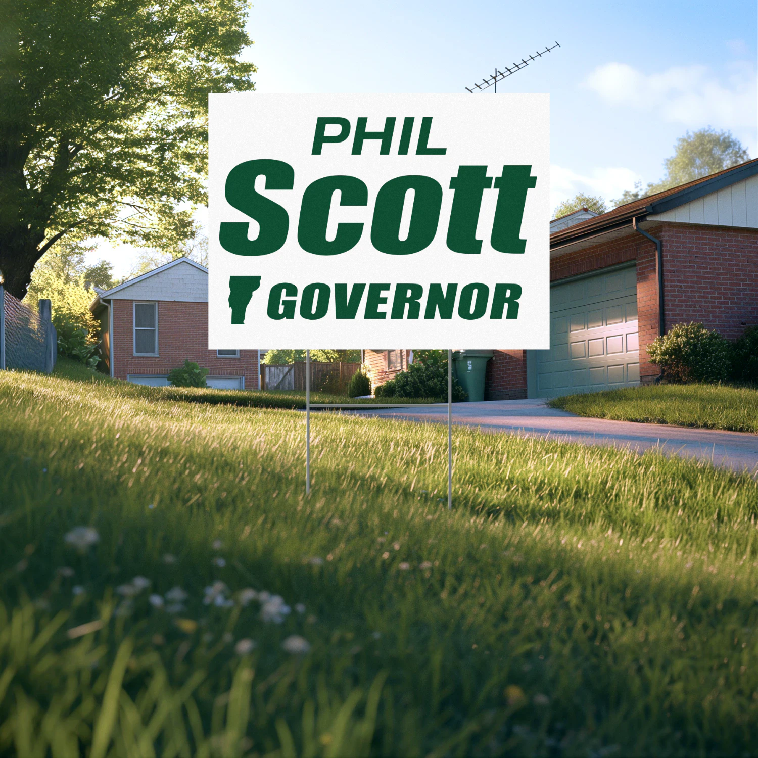 Phil Scott For Governor Yard Sign