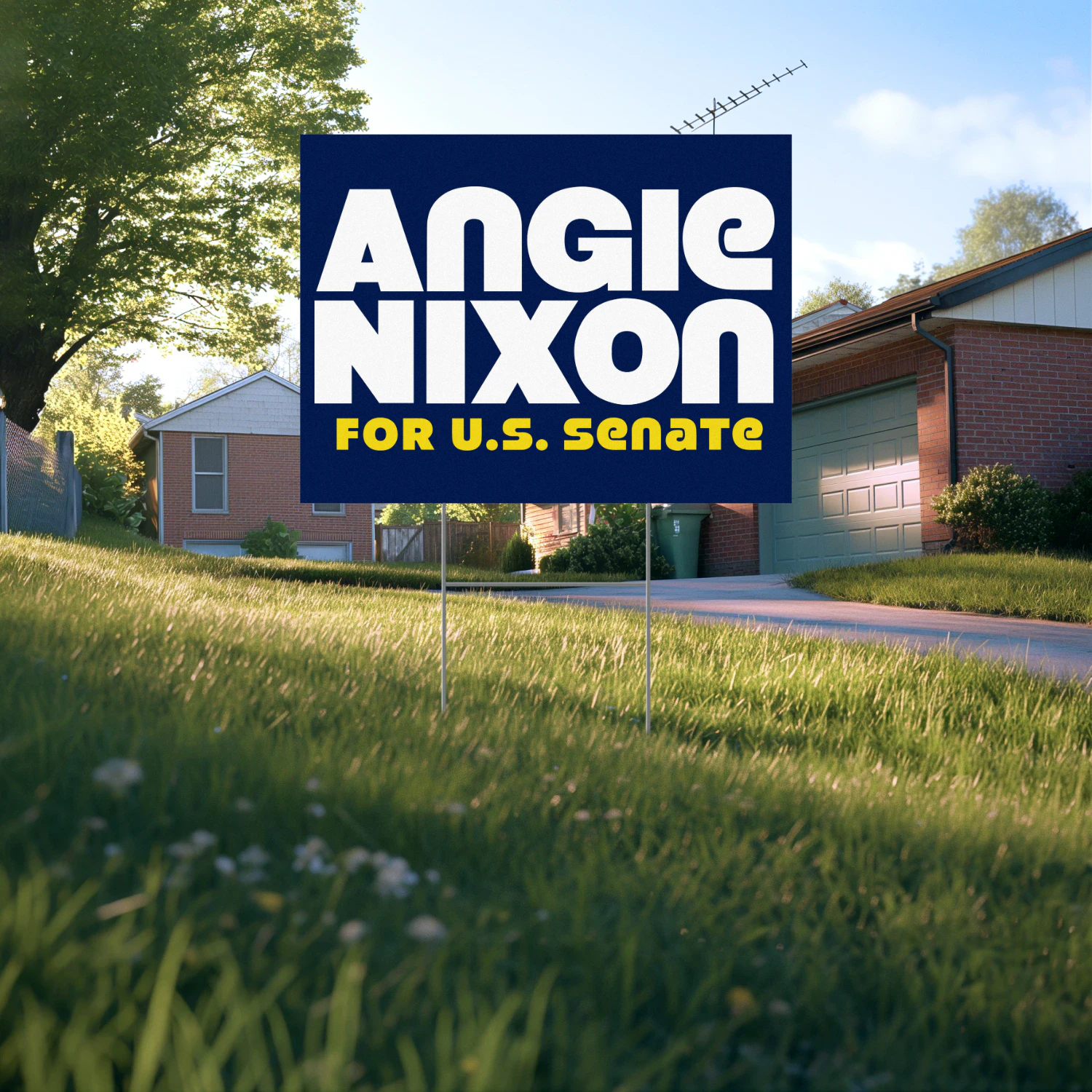 Angie Nixon for US Senate Yard Sign