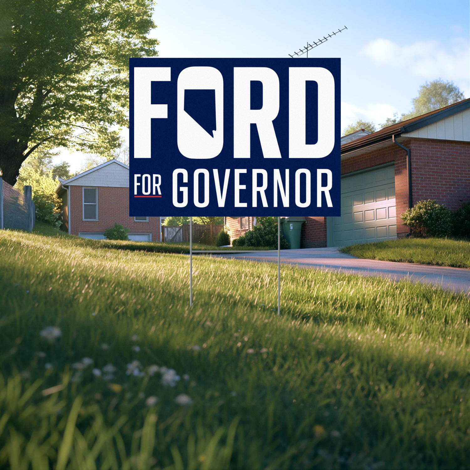 Aaron Ford For Governor Yard Sign