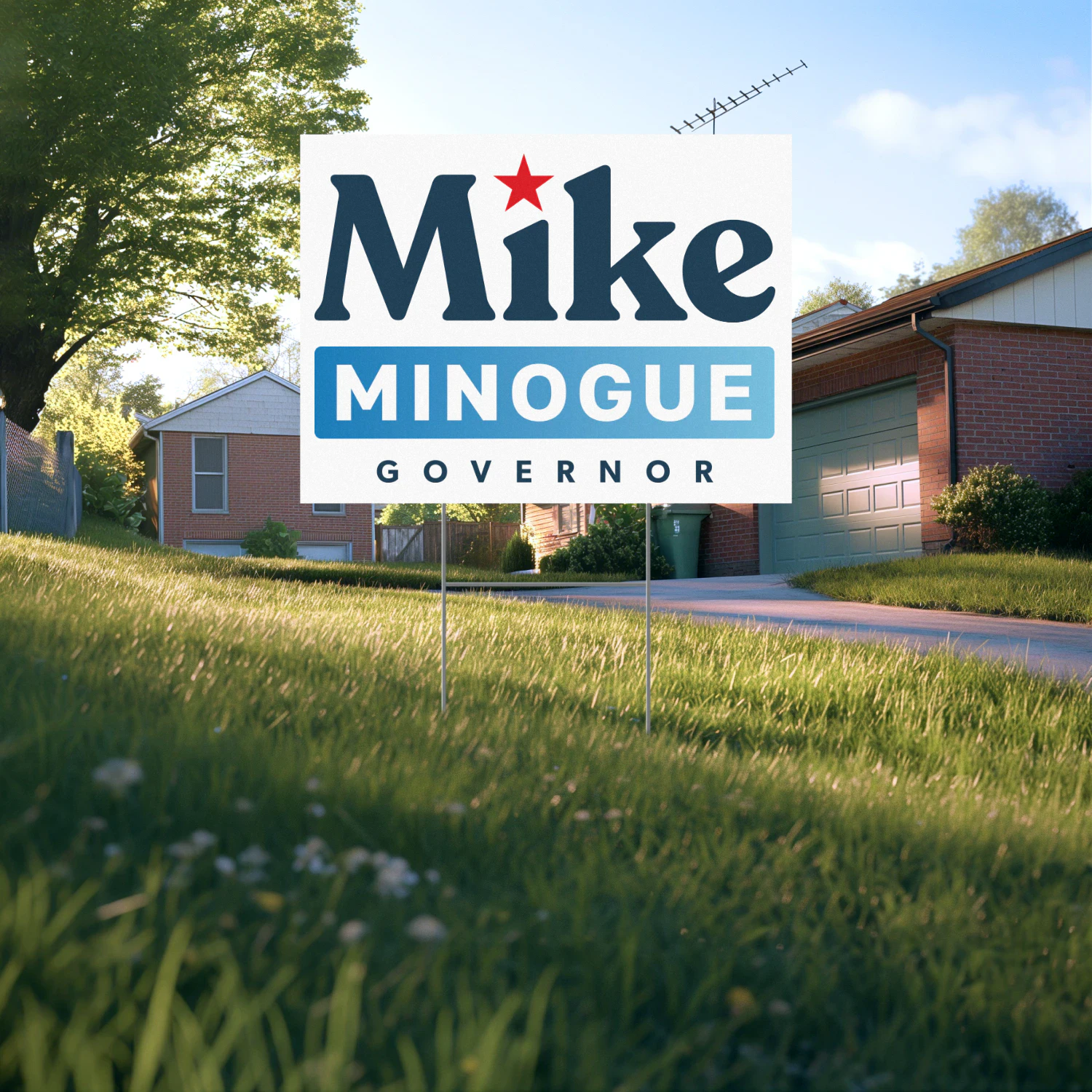 Michael Minogue For Governor Yard Sign