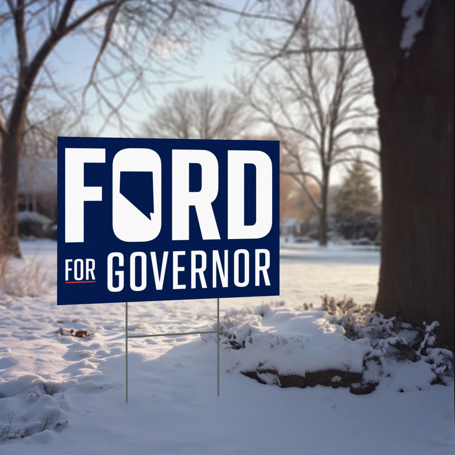Aaron Ford For Governor Yard Sign