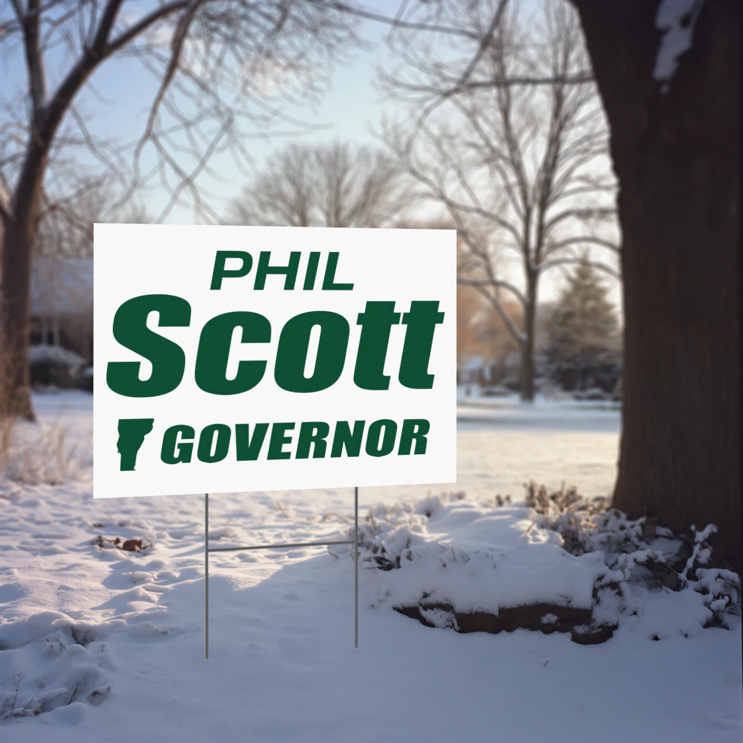 Phil Scott For Governor Yard Sign