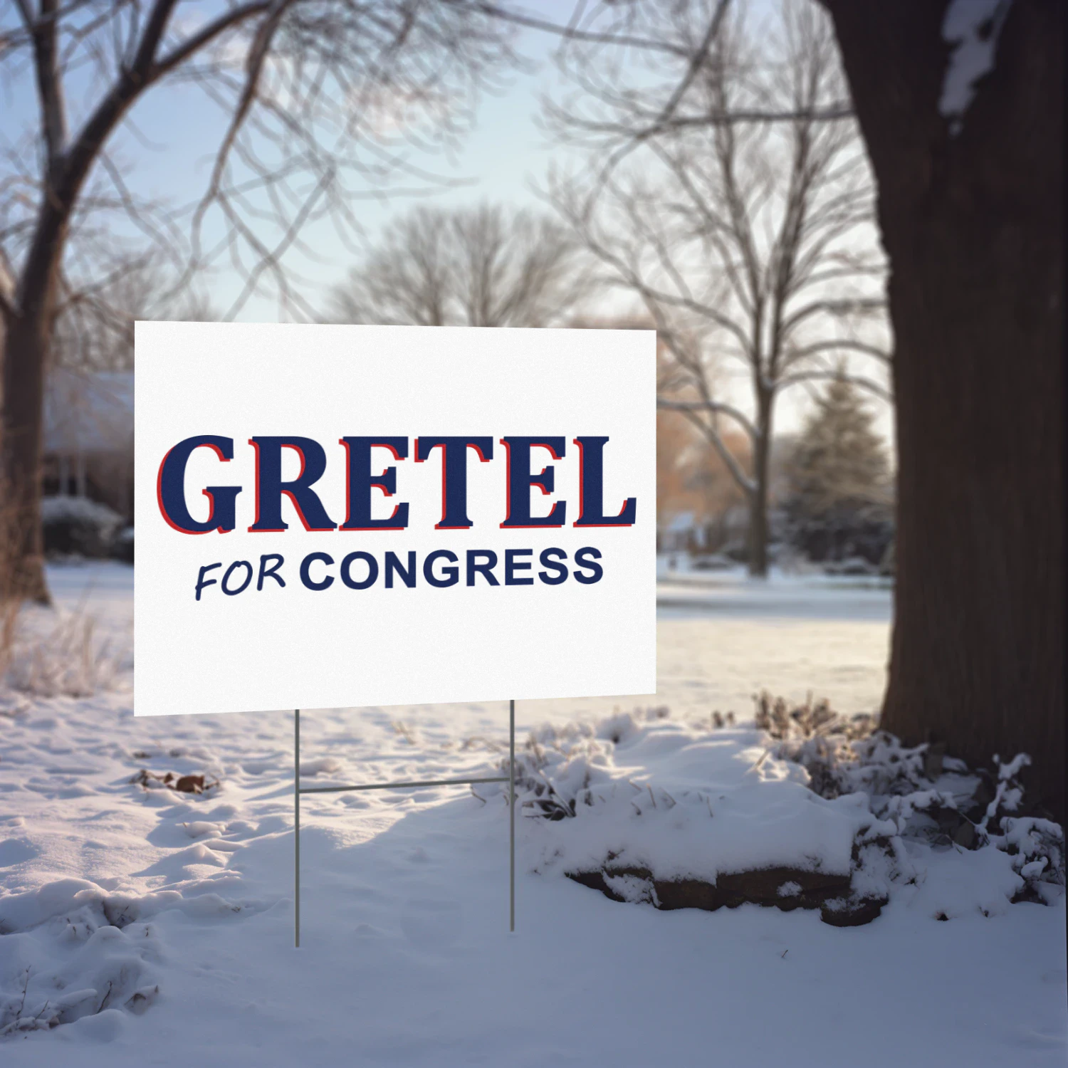 Gretel for Congress Yard Sign