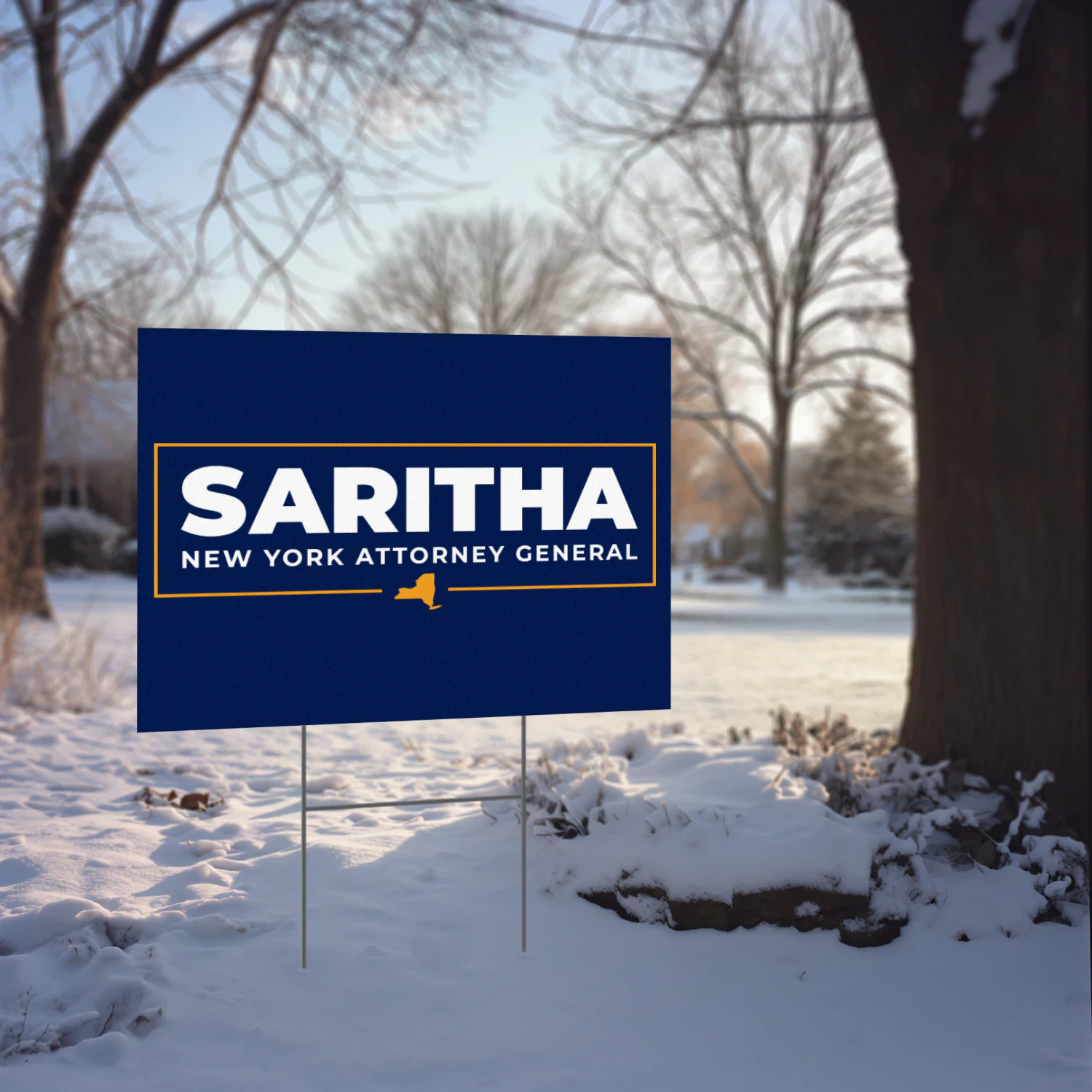 Saritha Komatireddy For New York Attorney General Yard Sign
