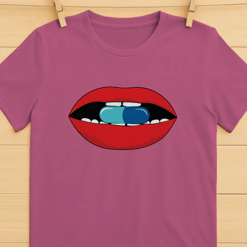 Lips with Pill Shirt