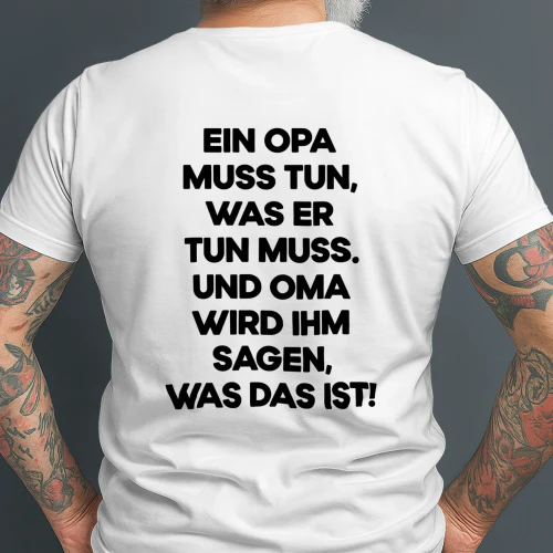 Ein opa muss tun was ein opa tun muss