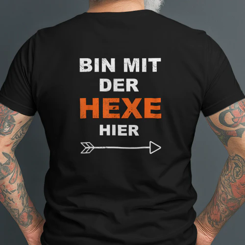 Bin mit der Hexe Lustiges Halloween