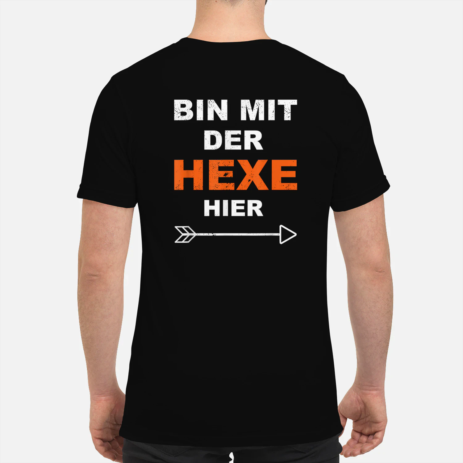 Bin mit der Hexe Lustiges Halloween T-Shirt