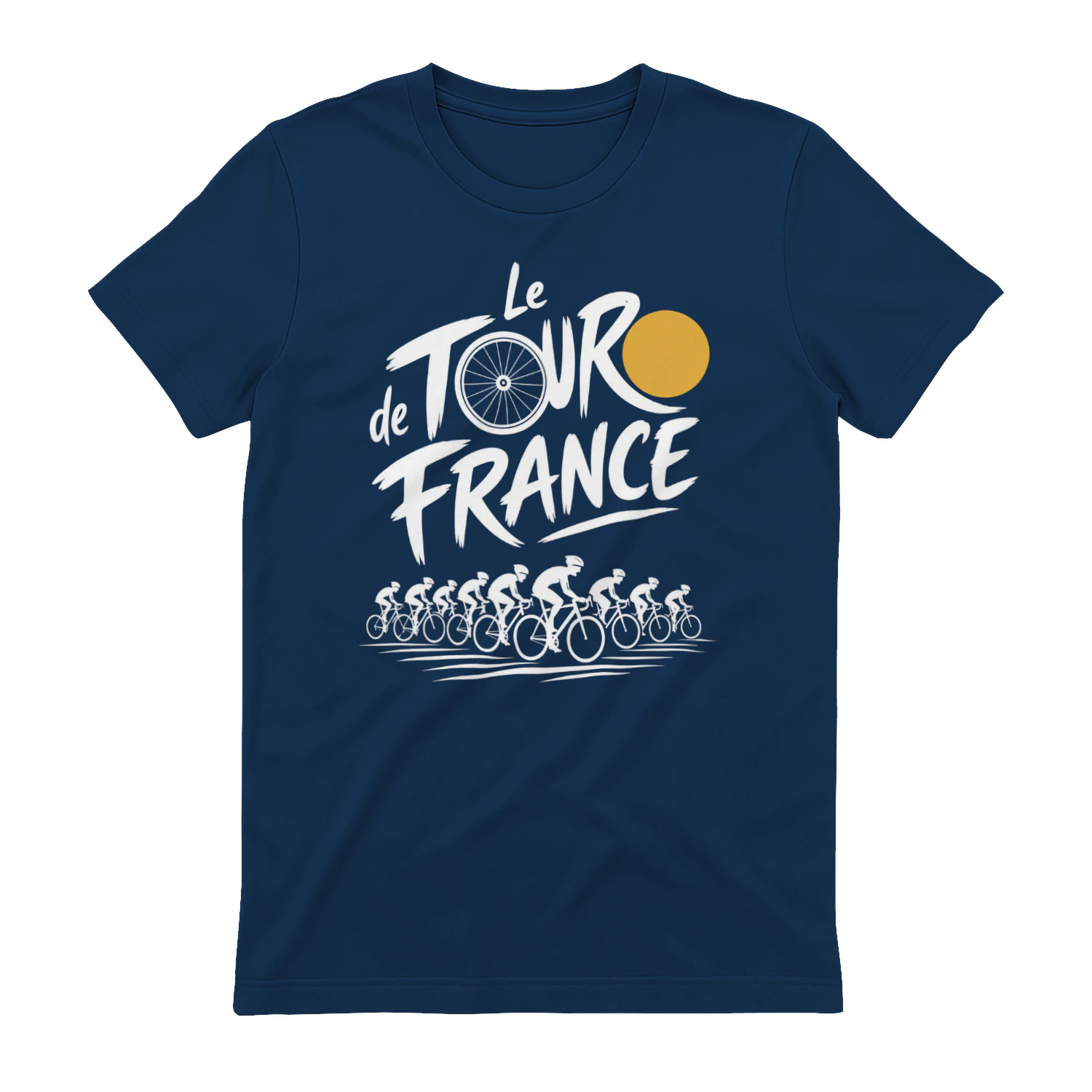 Le Tour de France Bicycle Parts Typography Cyclist T-Shirt